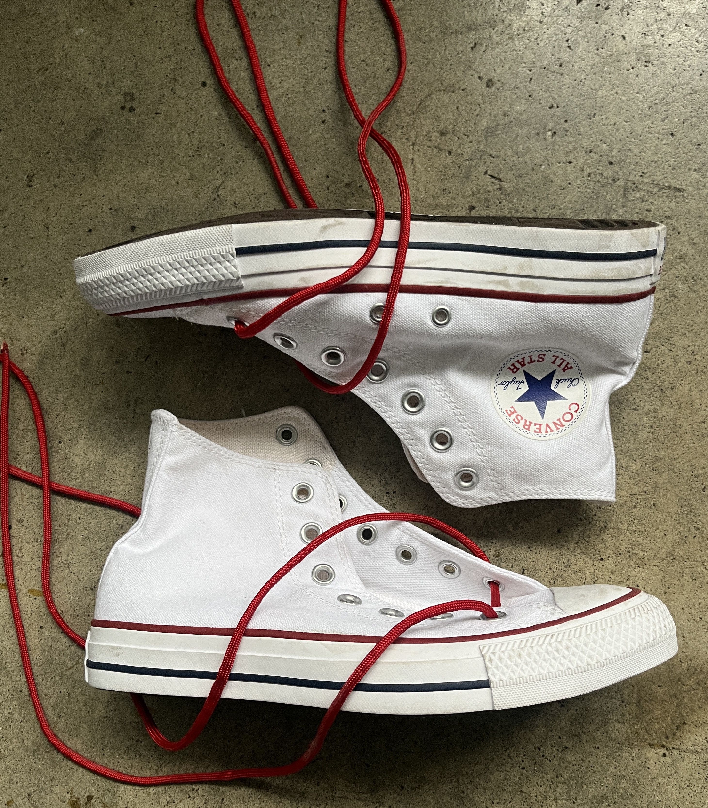 Converse Charli xcx X Converse White Chuck Taylor High Top From Shoot Size US 7 / IT 37 - 1 Thumbnail