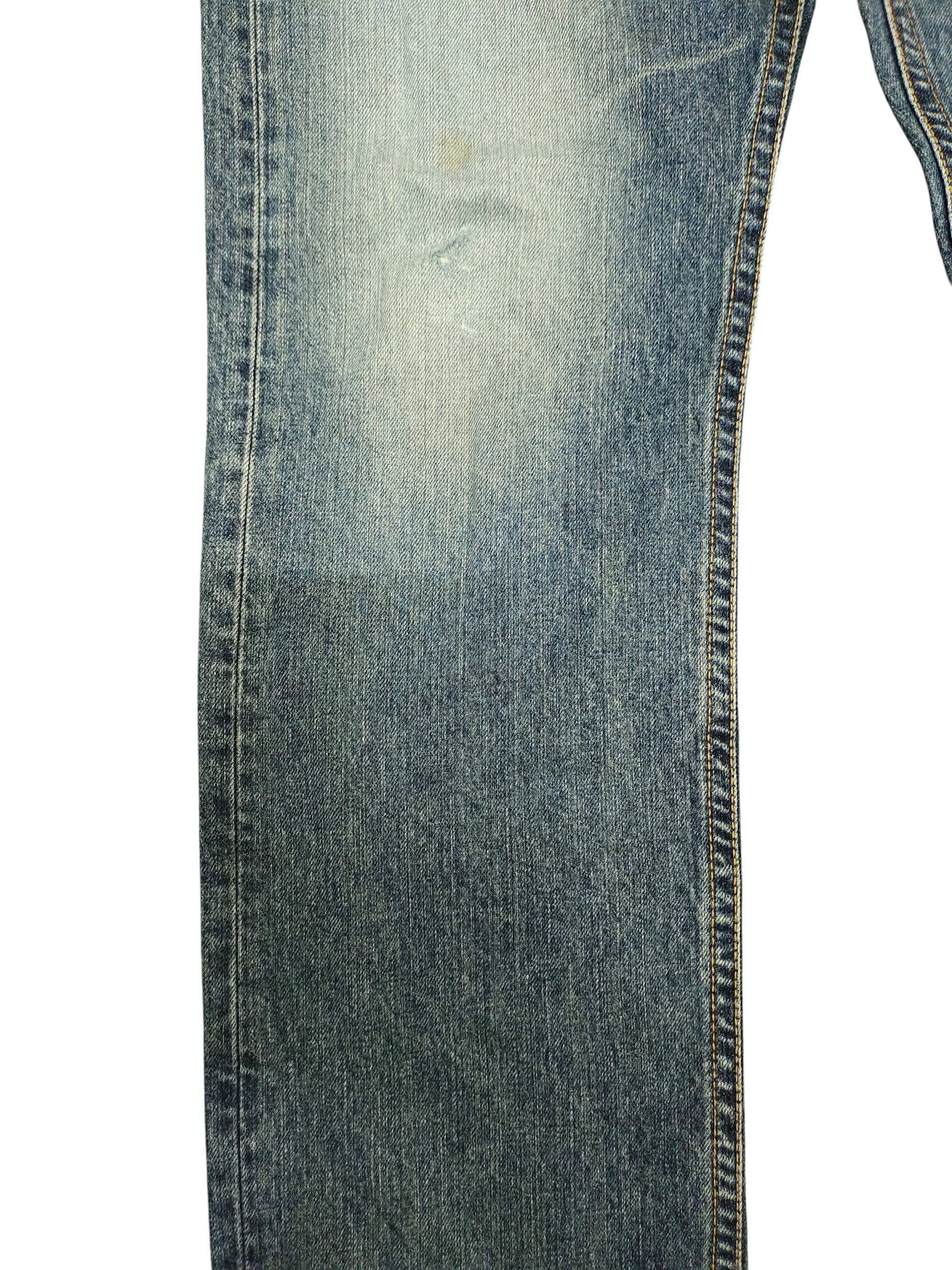 Number (N)ine × Undercover Vintage Edwin Xv Clawmark Distress Faded Denim Jeans Size US 32 / EU 48 - 4 Thumbnail