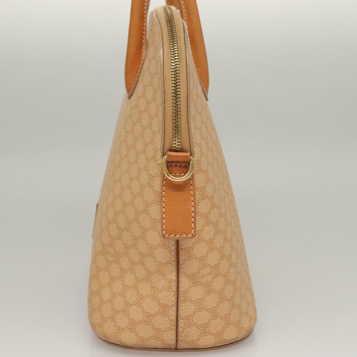 Celine CELINE Macadam Canvas Hand Bag Pvc Leather Beige Size ONE SIZE - 4 Thumbnail