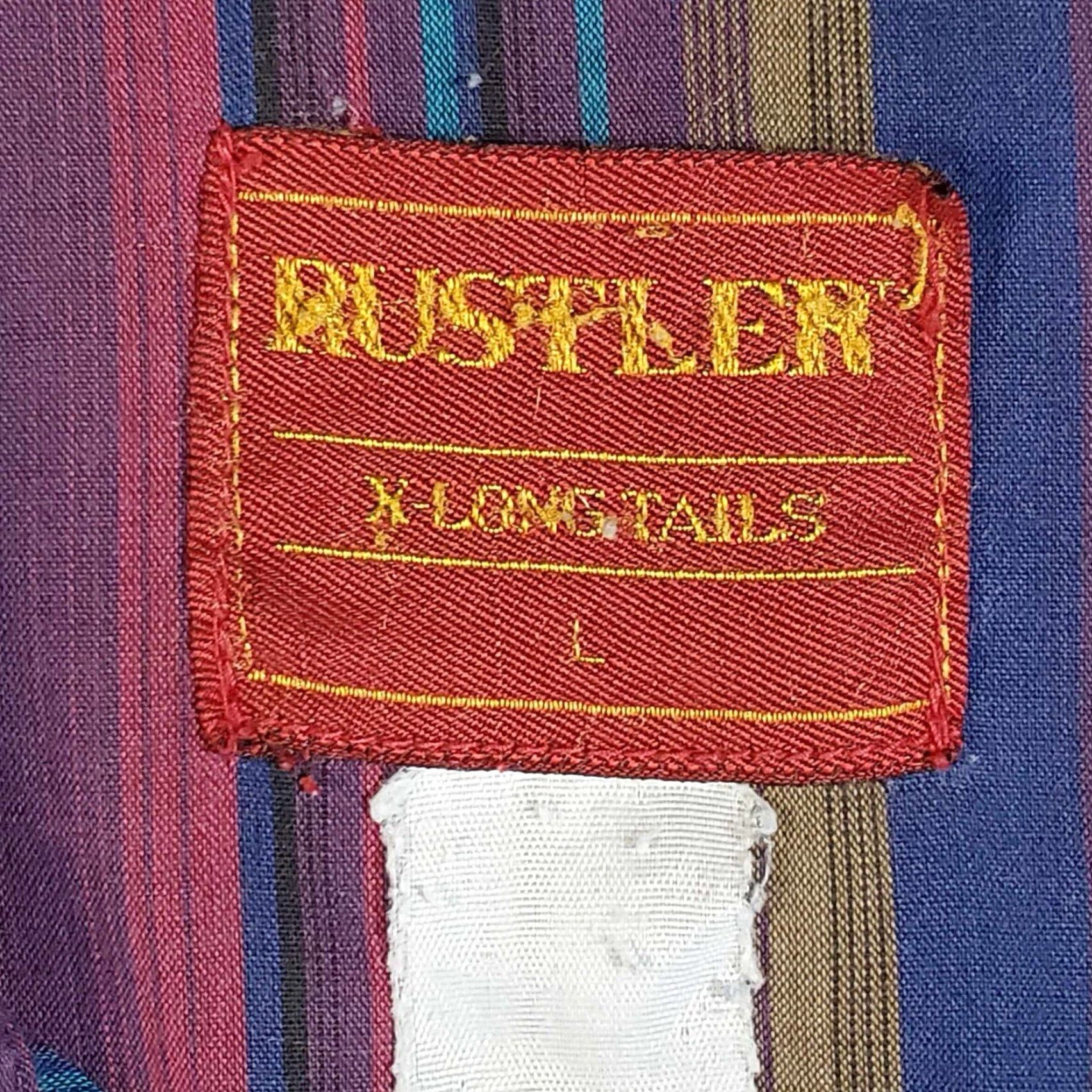 Vintage VINTAGE Rustler Western Pearl-Snap Shirt L/XL 24X30 Long-Tails Size US L / EU 52-54 / 3 - 2 Thumbnail
