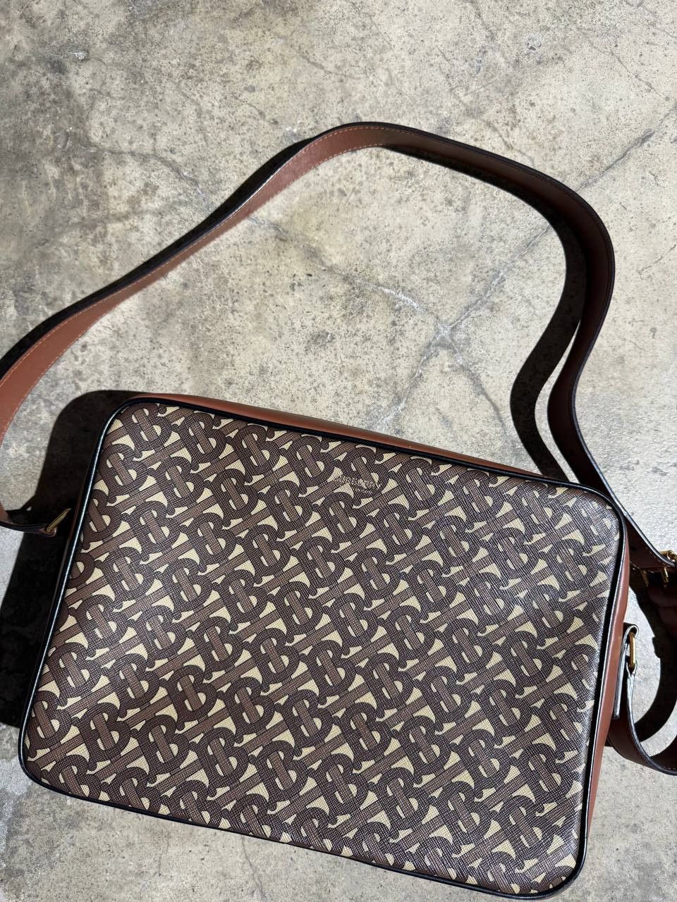 Burberry Burberry Pre-Owned 2010s TB Monogram Print Crossbody Bag Size ONE SIZE - 1 Thumbnail