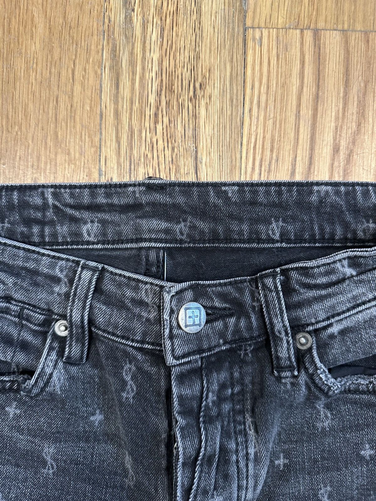 Ksubi Ksubi AOP Logos Gradient Grey Denim Jeans Size 28 Size US 28 / EU 44 - 3 Thumbnail