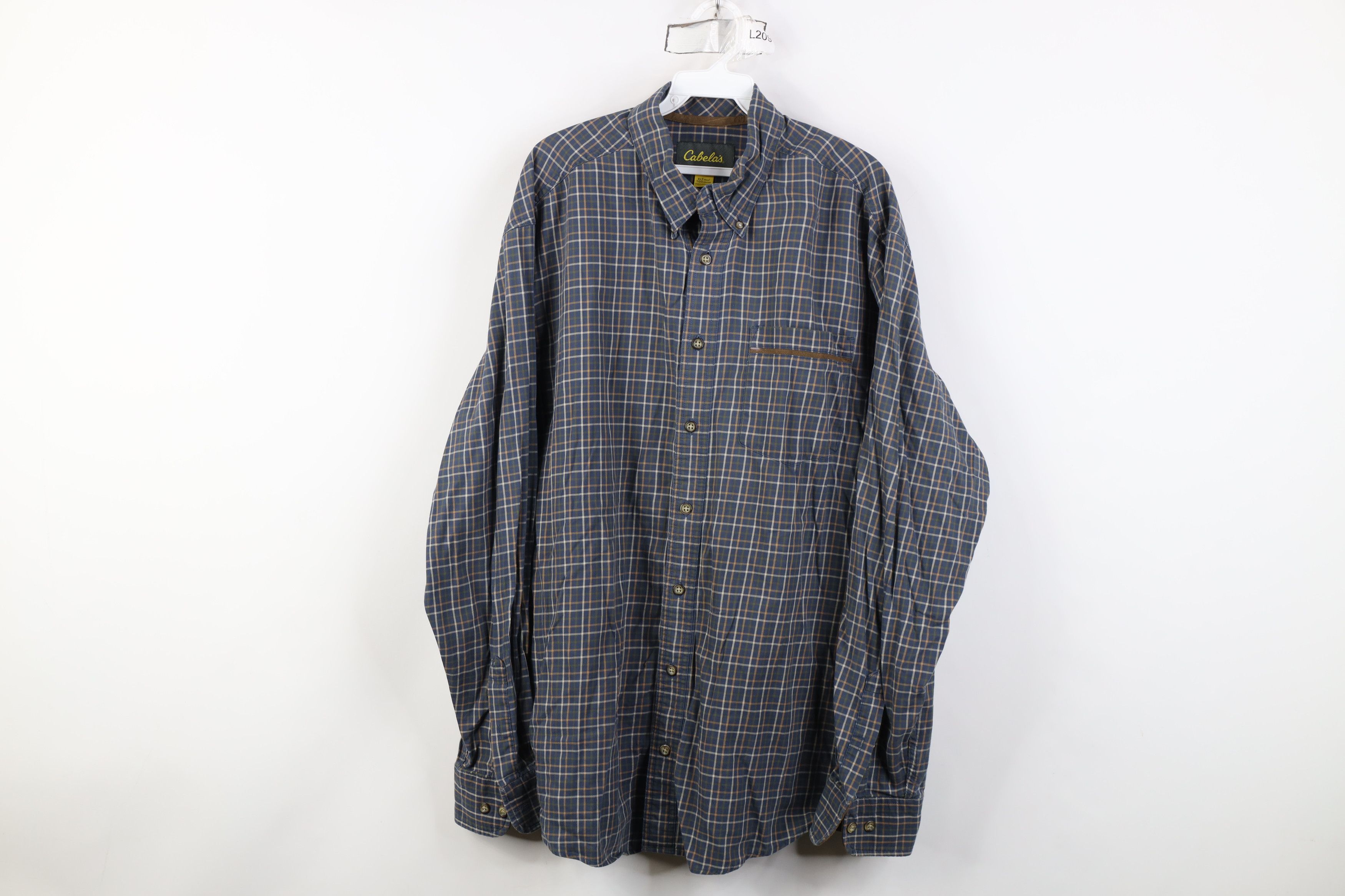 Cabelas Vintage Cabelas Flannel Collared Button Down Shirt Plaid Size US XL / EU 56 / 4 - 1 Thumbnail