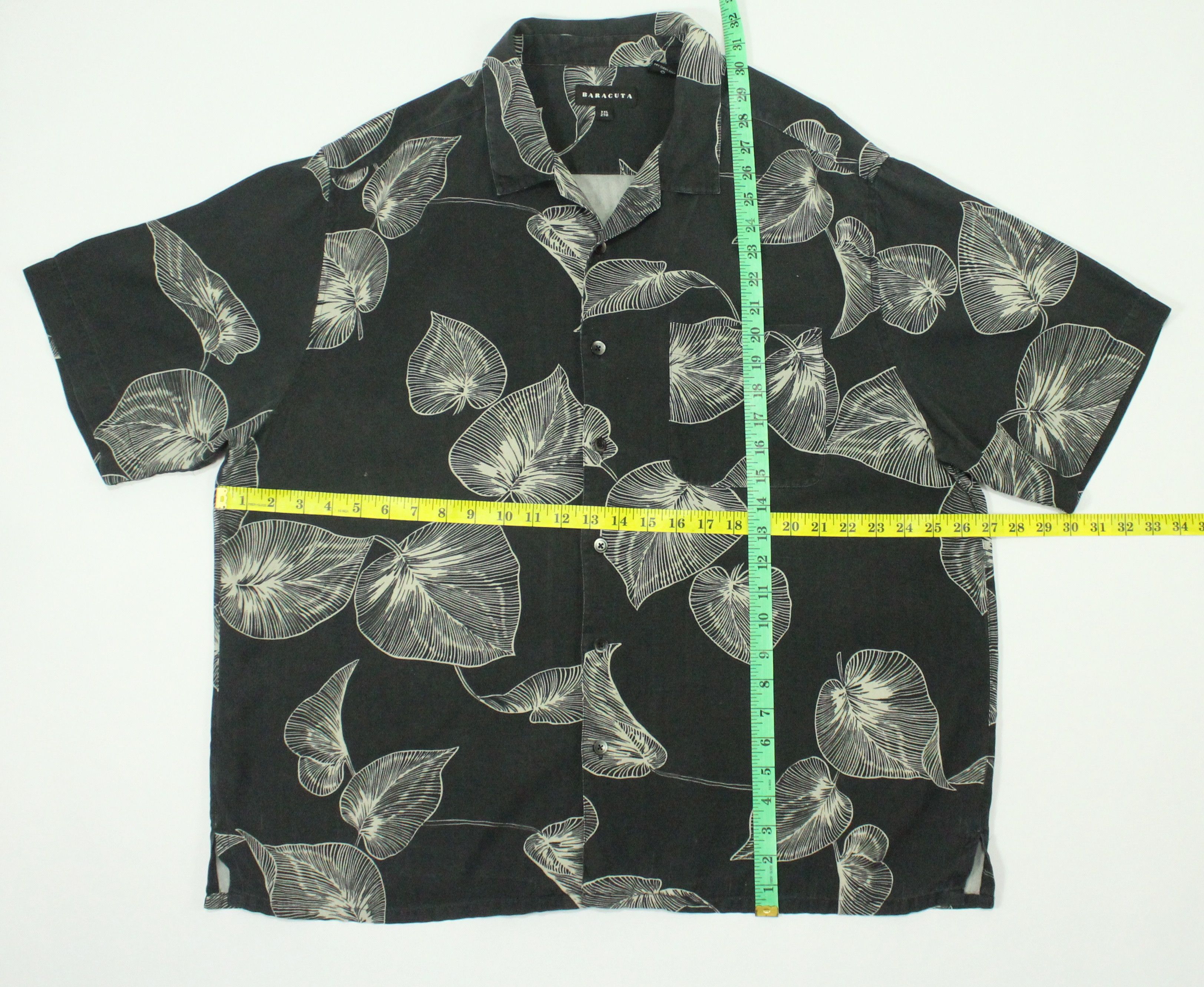 Baracuta SILK 🔥 Vintage BARACUTA Shirt Pocket Floral Motif Size US XXL / EU 58 / 5 - 10 Thumbnail