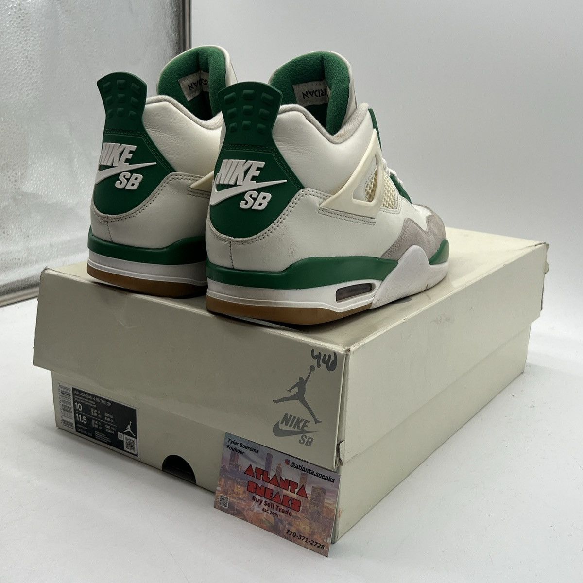 Nike Nike sb x air Jordan 4 pine green Size US 10 / EU 43 - 5 Thumbnail