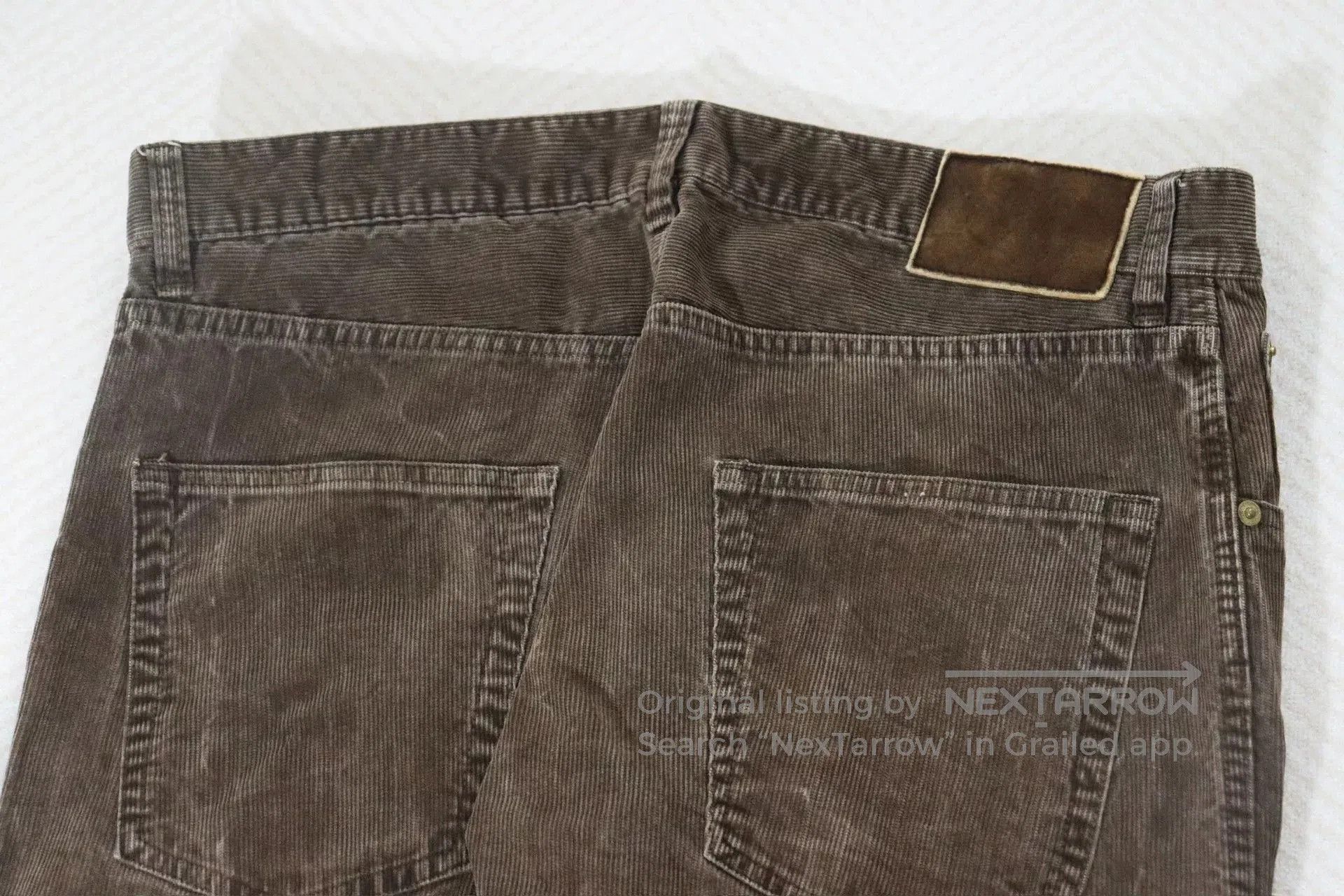Visvim visvim fluxus slub corduroy pants dk.mud. Size US 27 - 3 Thumbnail