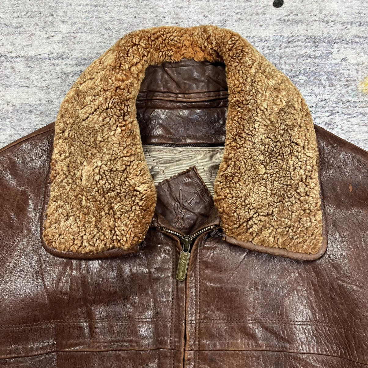 Yves Saint Laurent Vintage 90s ysl Yves saint laurent leather jacket Size US XL / EU 56 / 4 - 6 Thumbnail