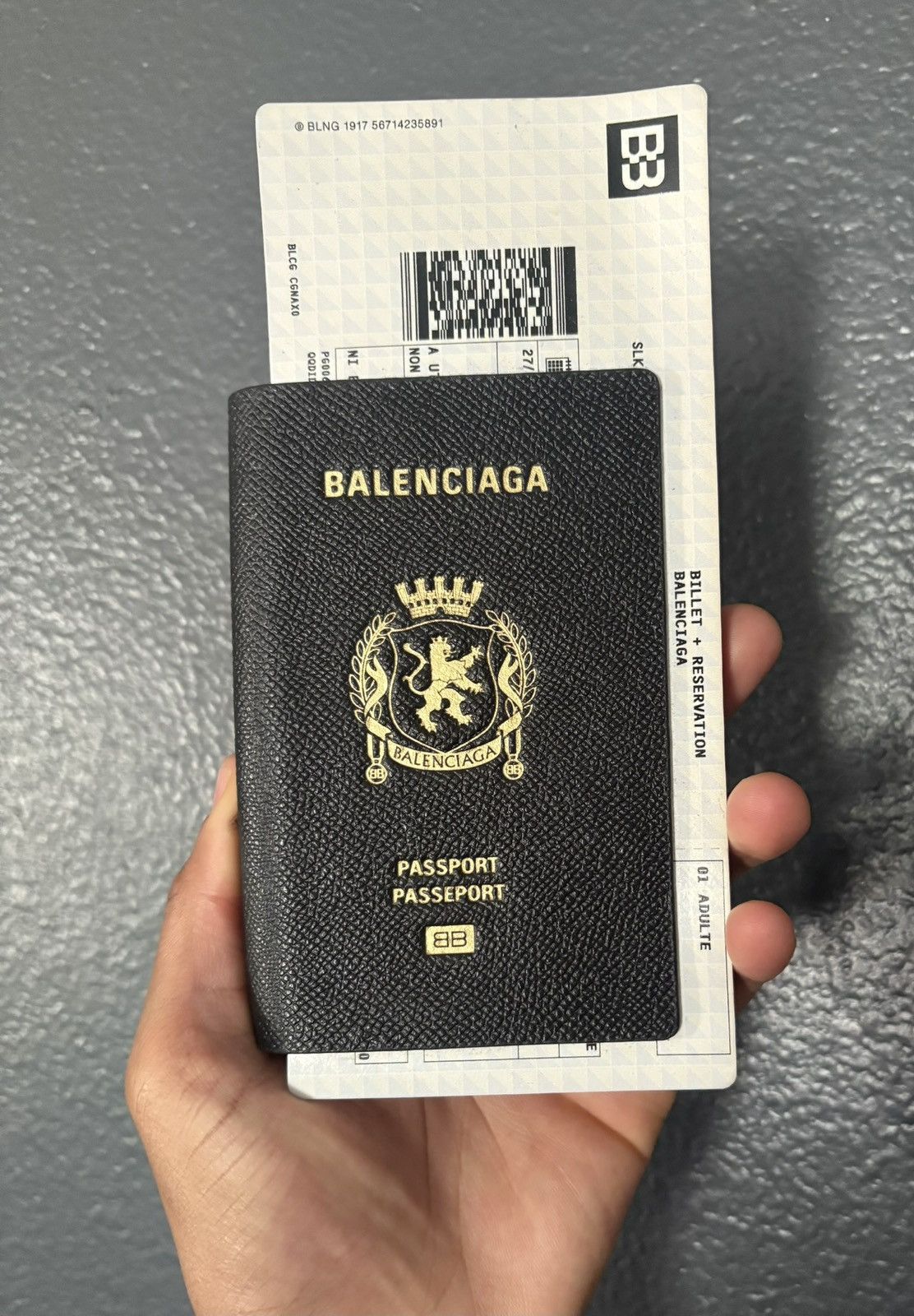 Balenciaga Balenciaga passport wallet 1 ticket Size ONE SIZE - 1 Thumbnail