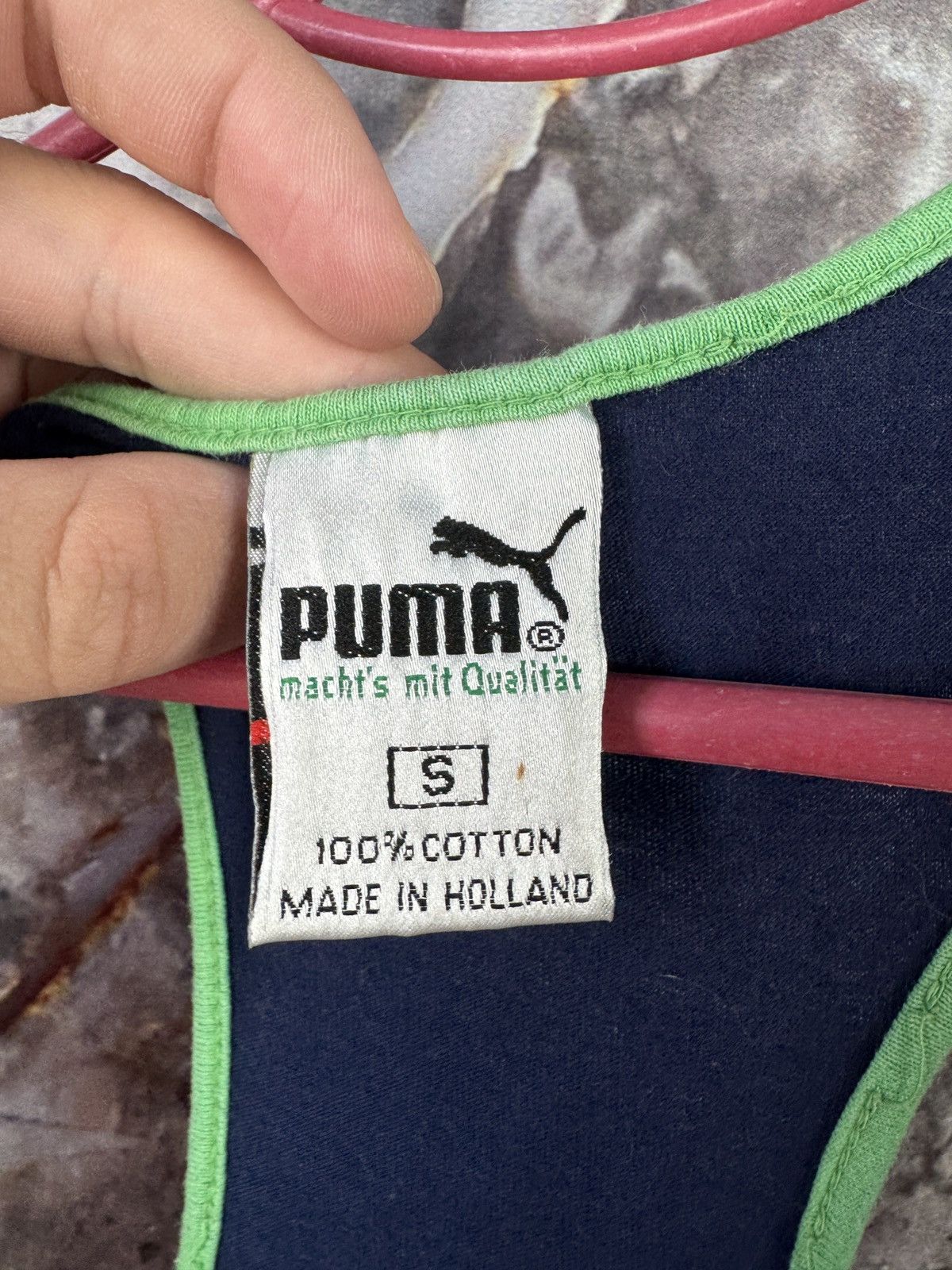 Puma Puma International Vintage Tank Top Purple Neon 90s Y2K Size US S / EU 44-46 / 1 - 8 Thumbnail