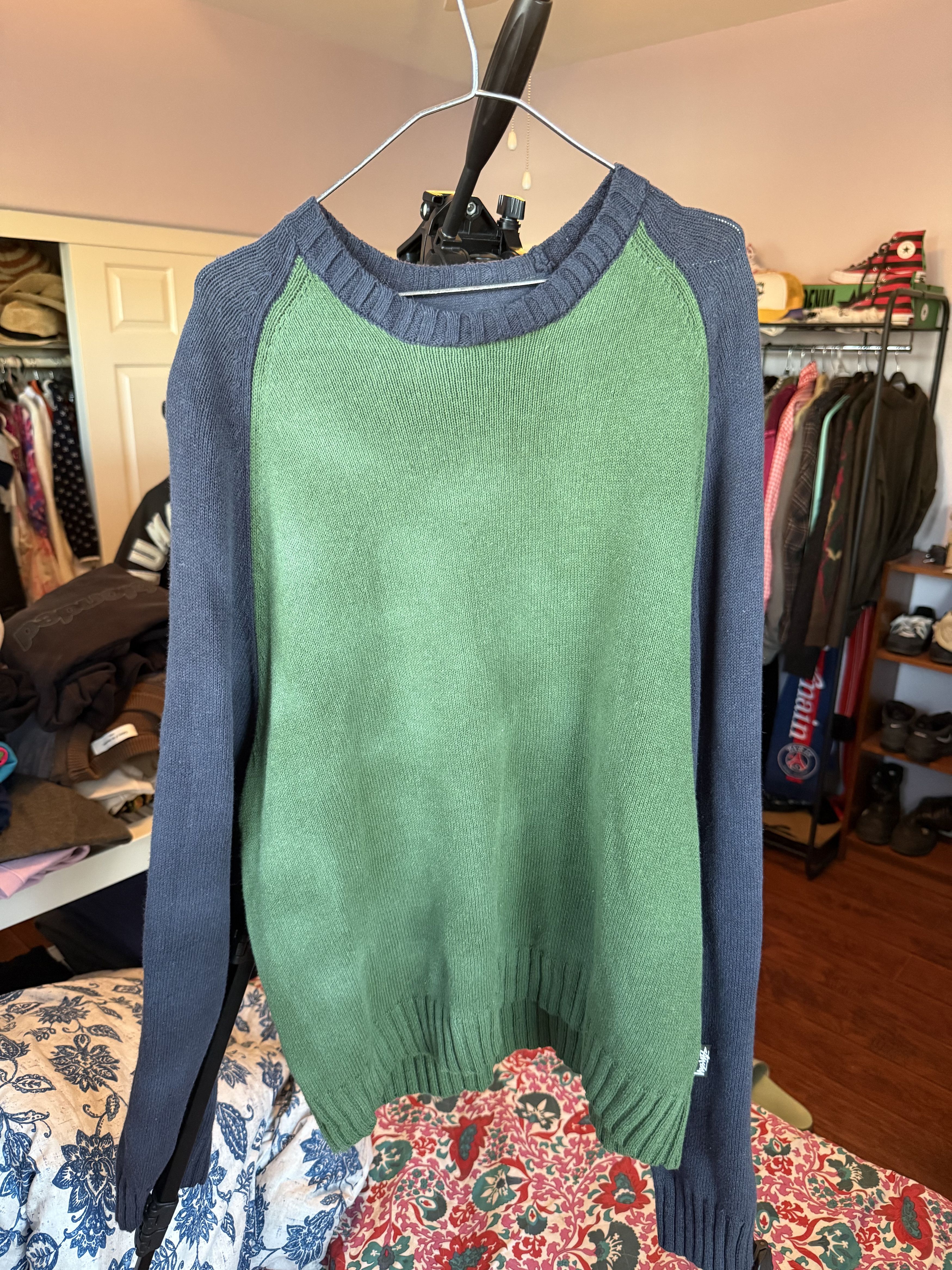 Stussy STUSSY Colour Change Light Sensitive Yarn Knit Sweater sz S 