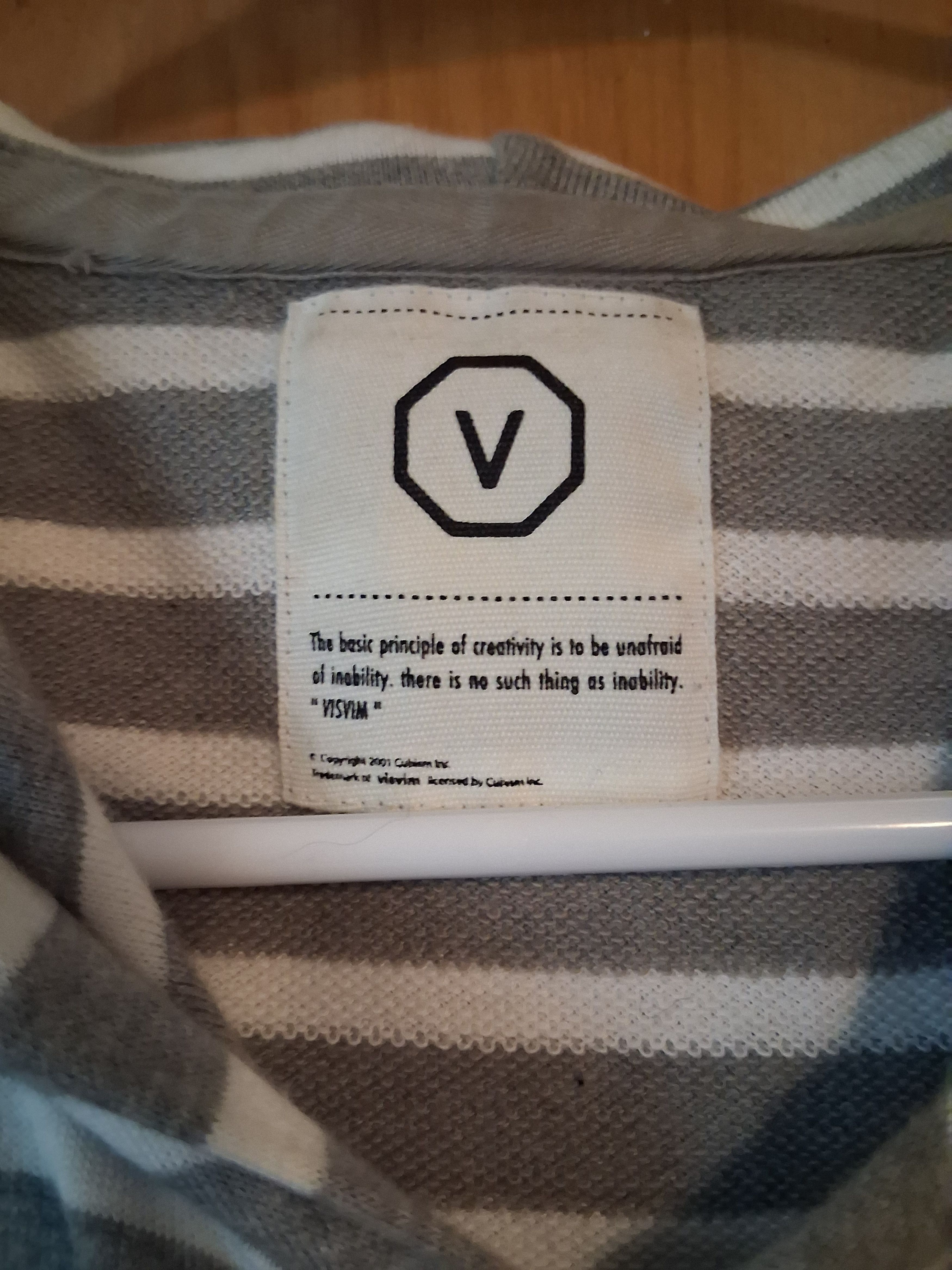 Visvim Visvim Gray and White Striped Hoodie XL Size US XL / EU 56 / 4 - 2 Thumbnail