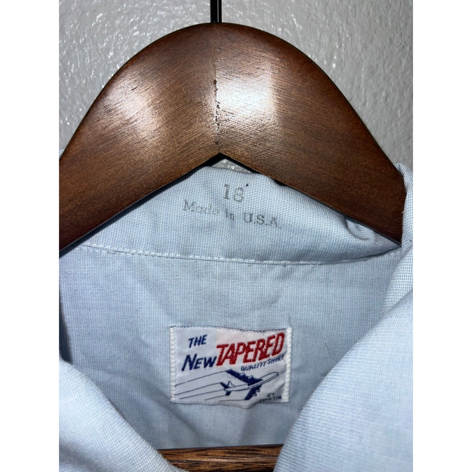 Vintage Vintage Air Force Shirt USAF 1580 Blue SS Epaulets 1983 Size US XL / EU 56 / 4 - 7 Thumbnail