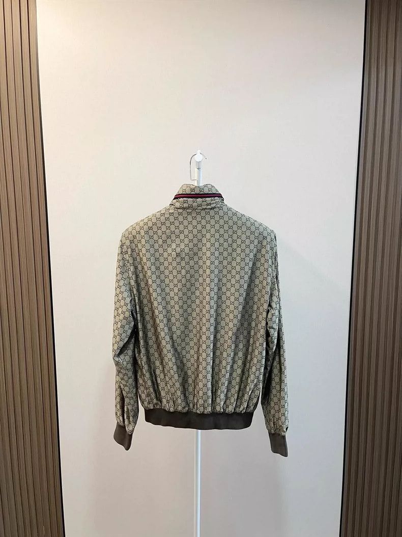 Gucci Gucci Khaki Vintage Logo Zip Jacket-2508 Size US M / EU 48-50 / 2 - 2 Thumbnail