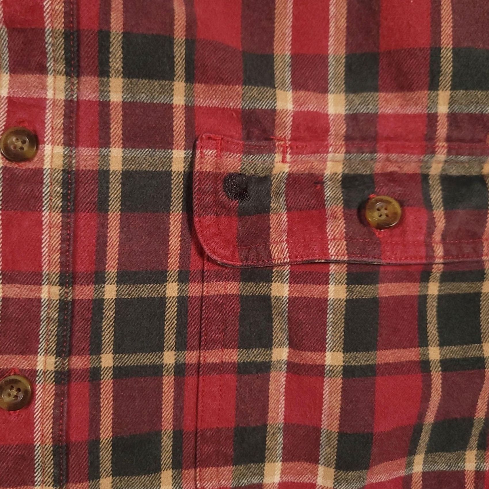 Carhartt VINTAGE Carhartt Shirt Mens LT Red Plaid Flannel Long Sleeve Button Front Size US L / EU 52-54 / 3 - 4 Thumbnail