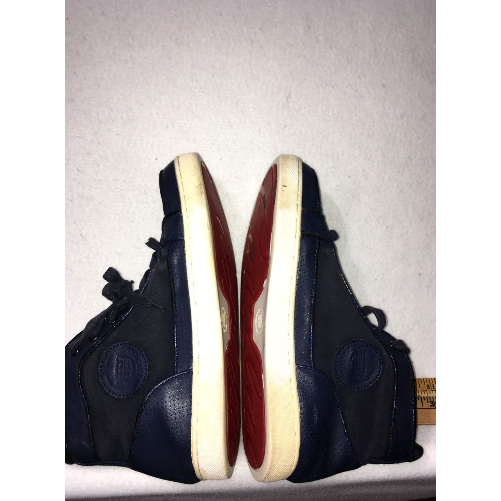 Vintage GM Cadillac Hi Top Mens Basketball Sneakers BLUE BLACK US 11 Sneaker Athletic Cadarro? Size US M / EU 48-50 / 2 - 6 Thumbnail