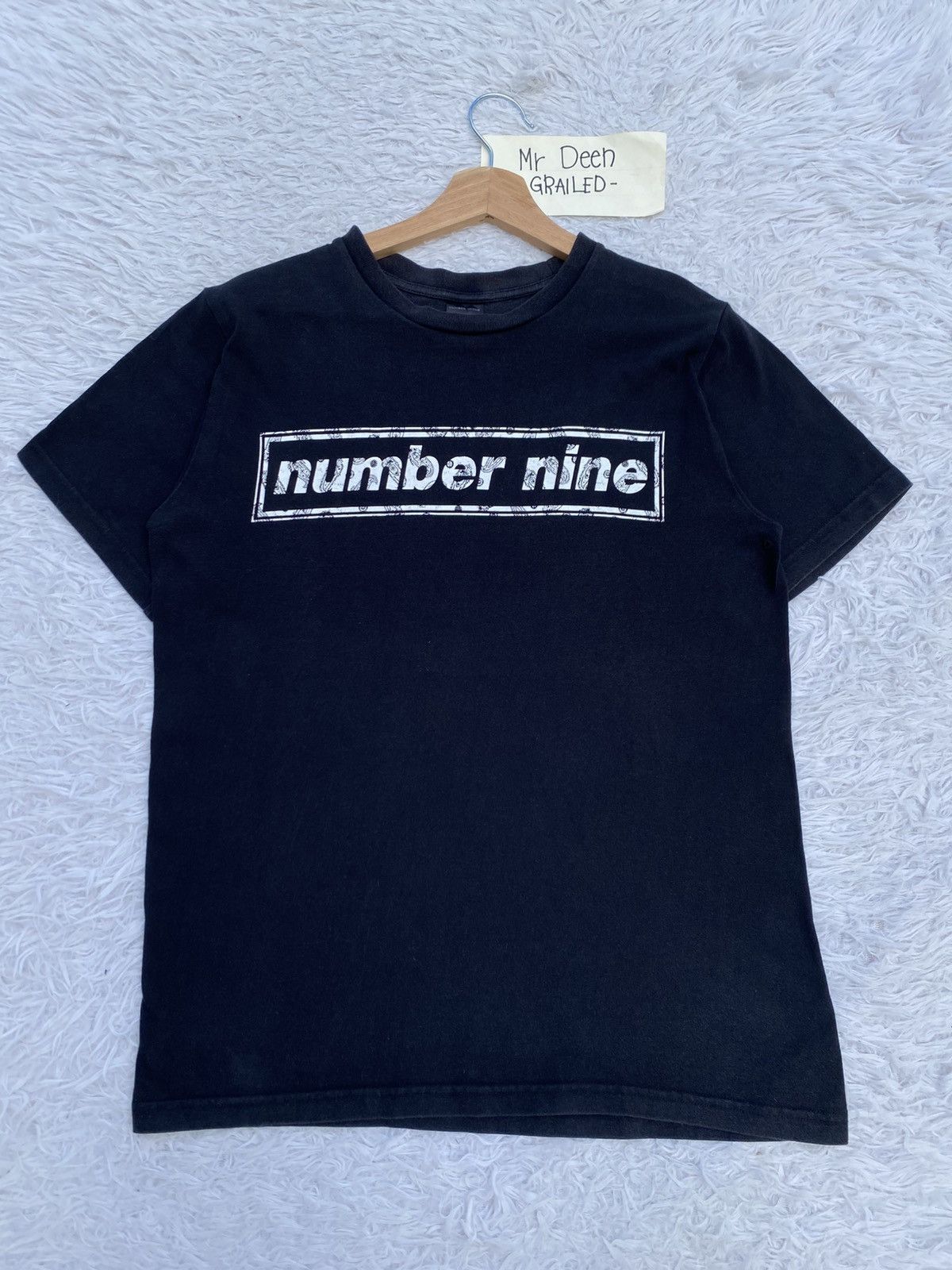 Number (N)ine Rare Number (N)ine Spellout Box Logo T-shirt Size US S / EU 44-46 / 1 - 2 Thumbnail