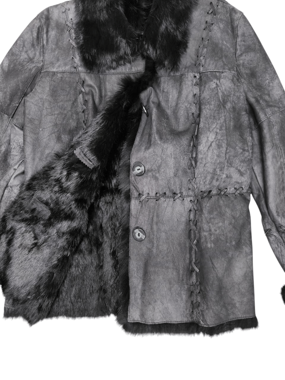 Japanese Brand × Vintage Vintage Coat Leather Leather fur lining Rosase Club Size M / US 6-8 / IT 42-44 - 3 Thumbnail