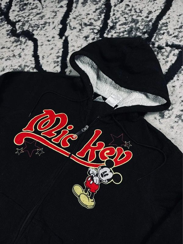 Mickey Mouse Vintage Mickey Mouse fleece hoodie black L Size US L / EU 52-54 / 3 - 3 Thumbnail
