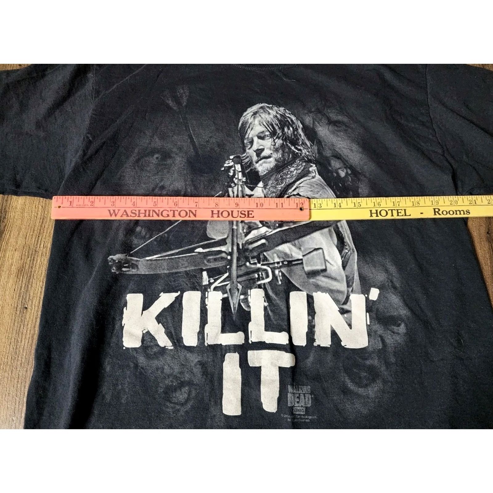 Jerzees Mens L The Walking Dead 2014 Daryl Dixon Killin It T Shirt Horror TV Show Shirt Size US L / EU 52-54 / 3 - 3 Thumbnail