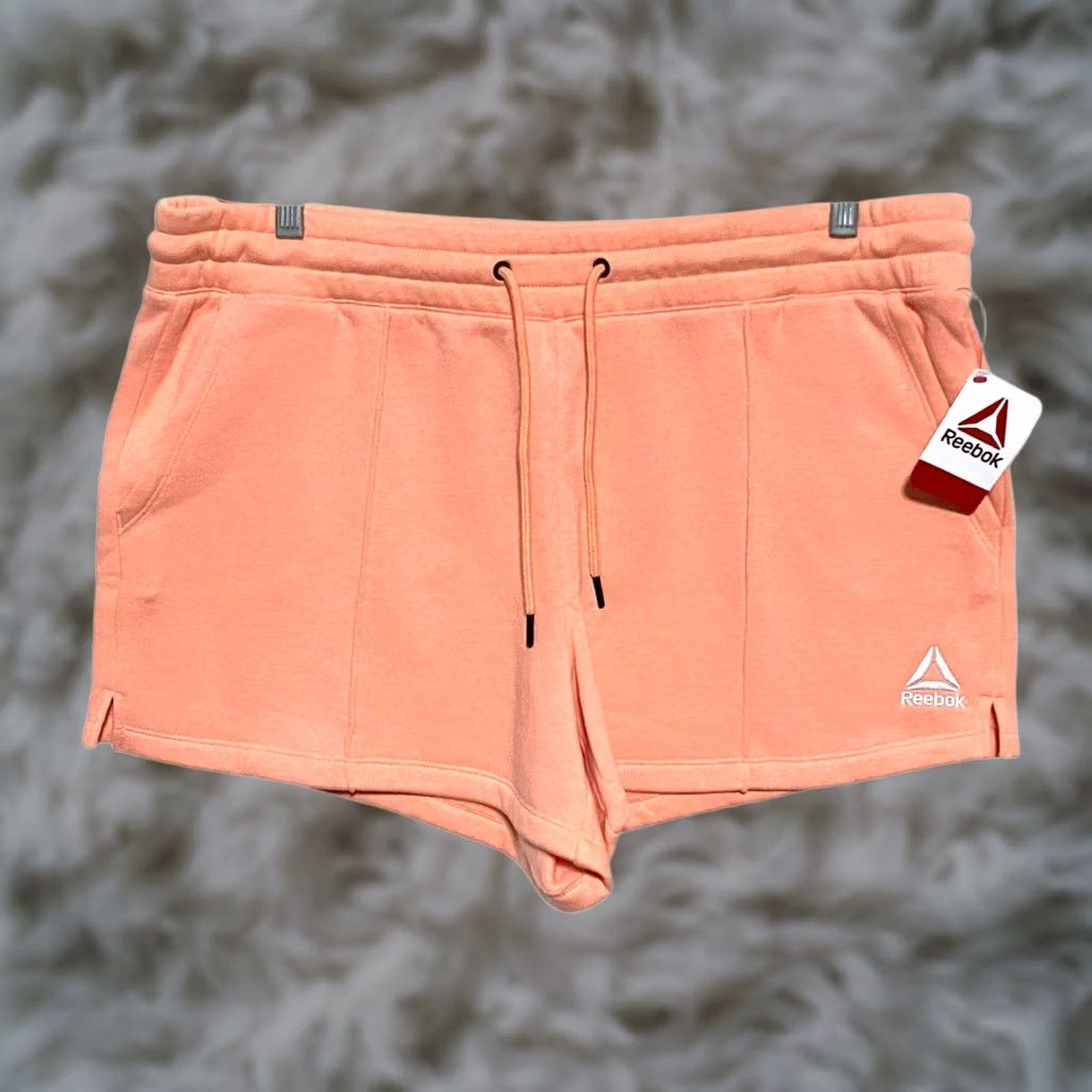 Reebok Reebok Peach Running Sweat Shorts Womens XL Athletic Athleisure Sporty Comfy NWT Size 40" / US 18 - 1 Thumbnail