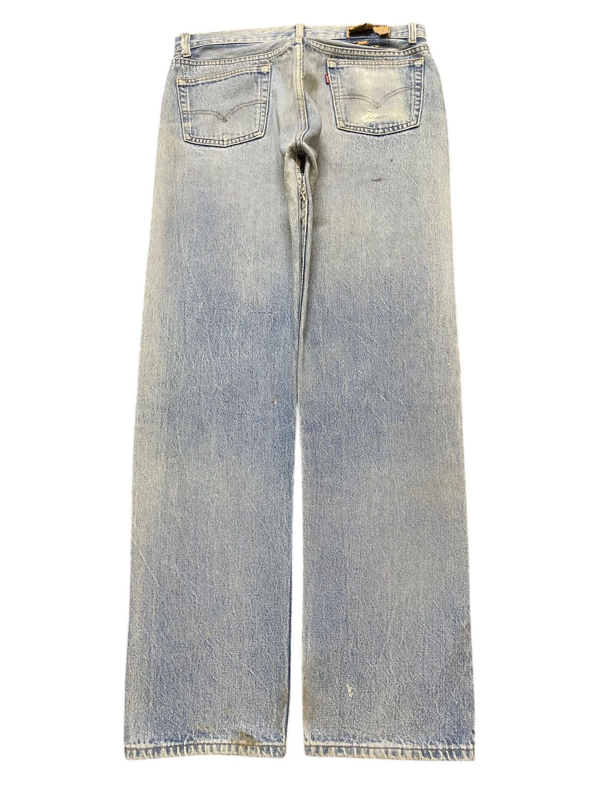 Levi's Crazy 70s Vintage Levis 501 Blue Light Mud Wash Distressed Size US 34 / EU 50 - 2 Thumbnail