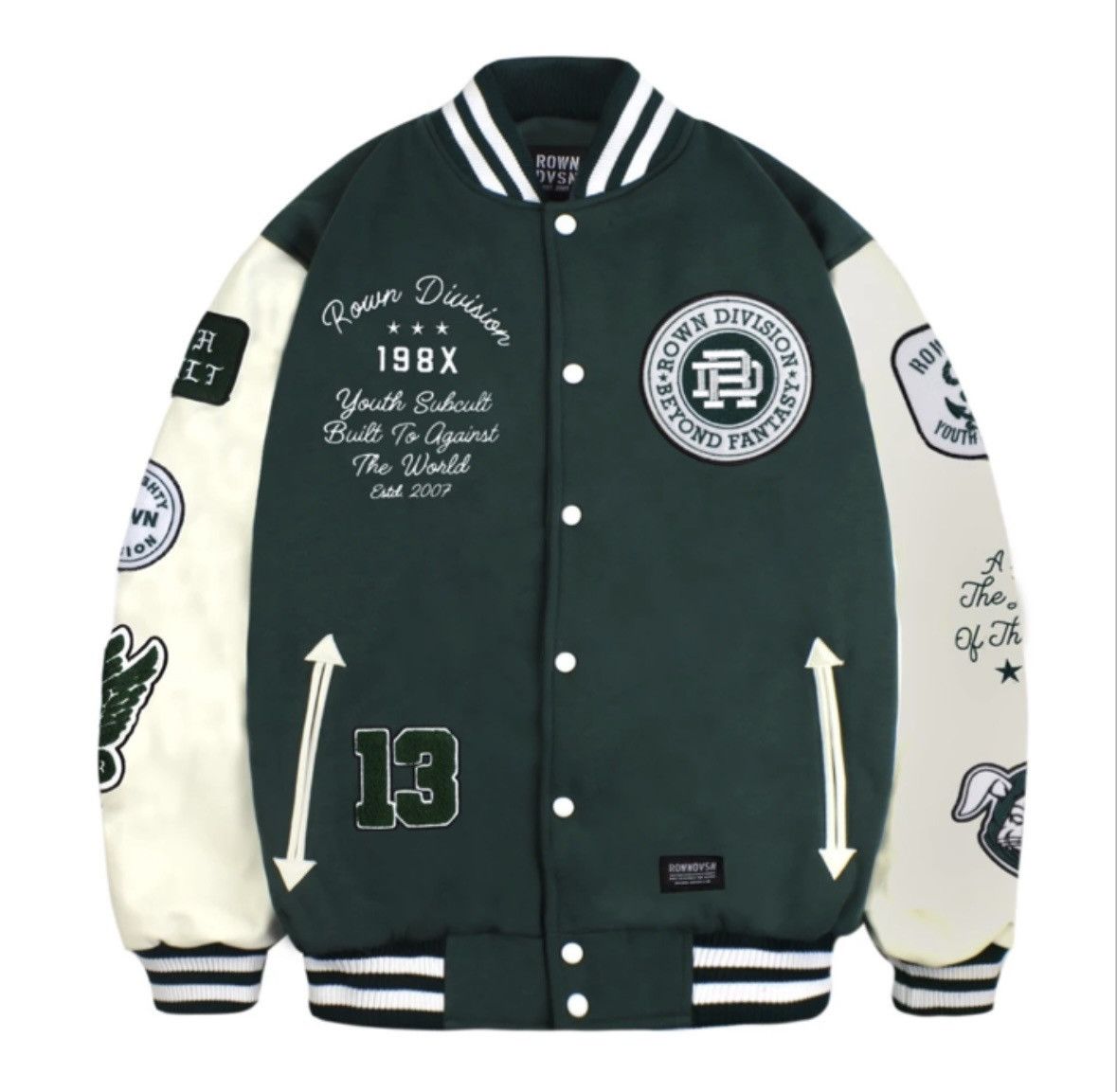 Other Varsity jacket lil buster jacket varsity green streetwear Size US L / EU 52-54 / 3 - 2 Thumbnail