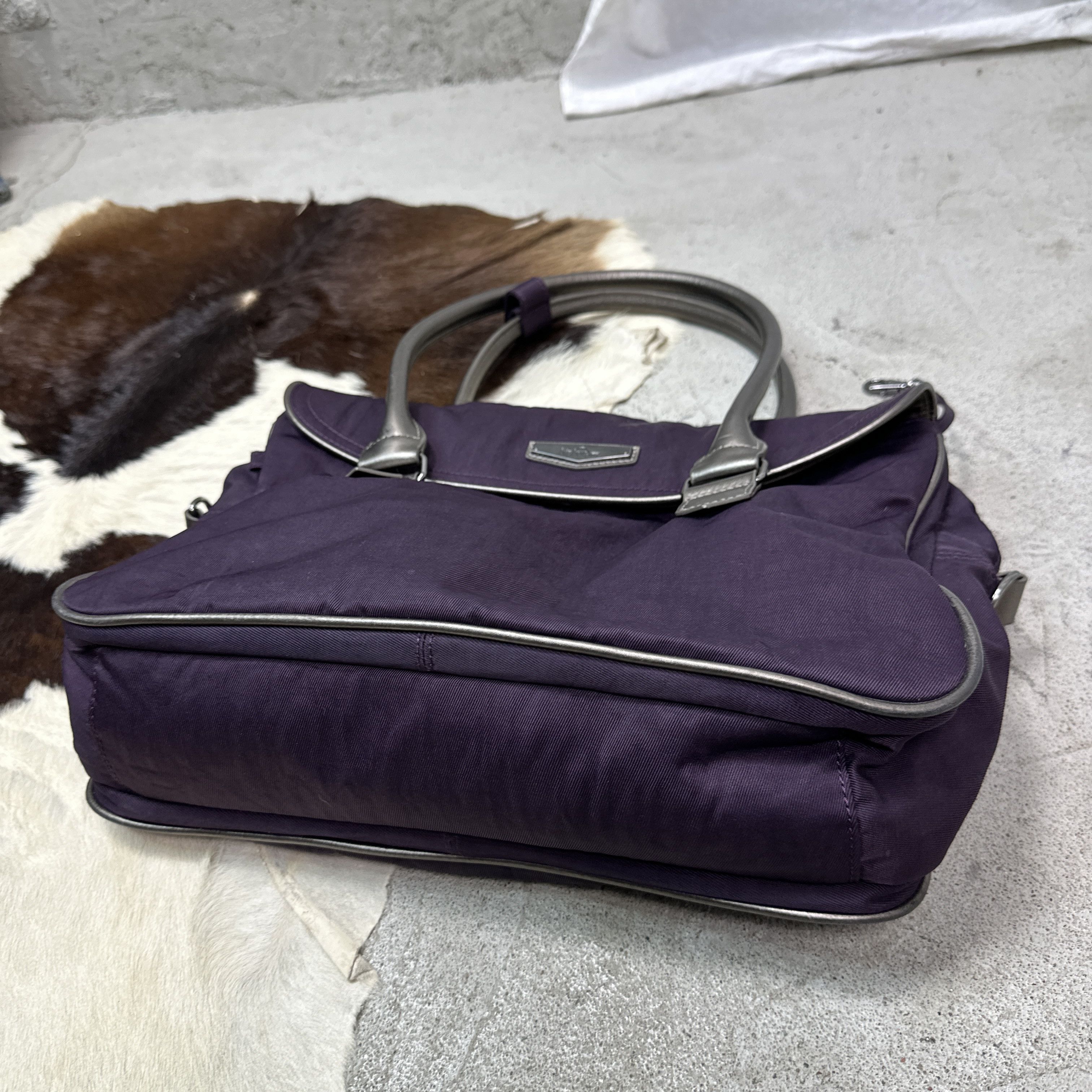 Vintage Vintage Grunge Nylon Kipling Shoulder Purple Plum Bag Y2K Size ONE SIZE - 10 Thumbnail