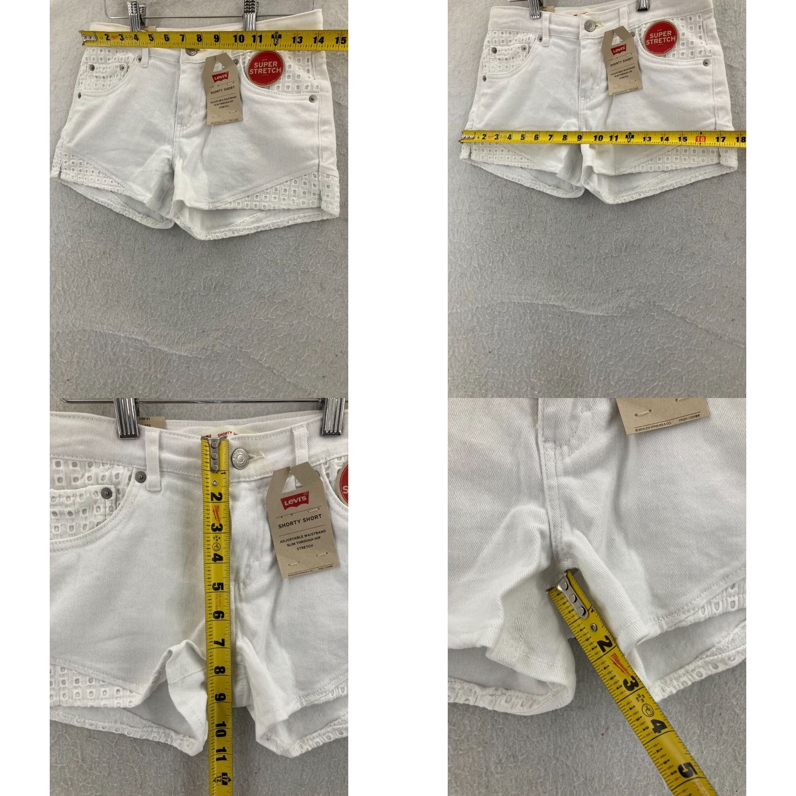 Levi's Levi's Womens Shorts 16 Reg Adjustable Waist NWT Size 38" / US 16 / IT 52 - 2 Thumbnail
