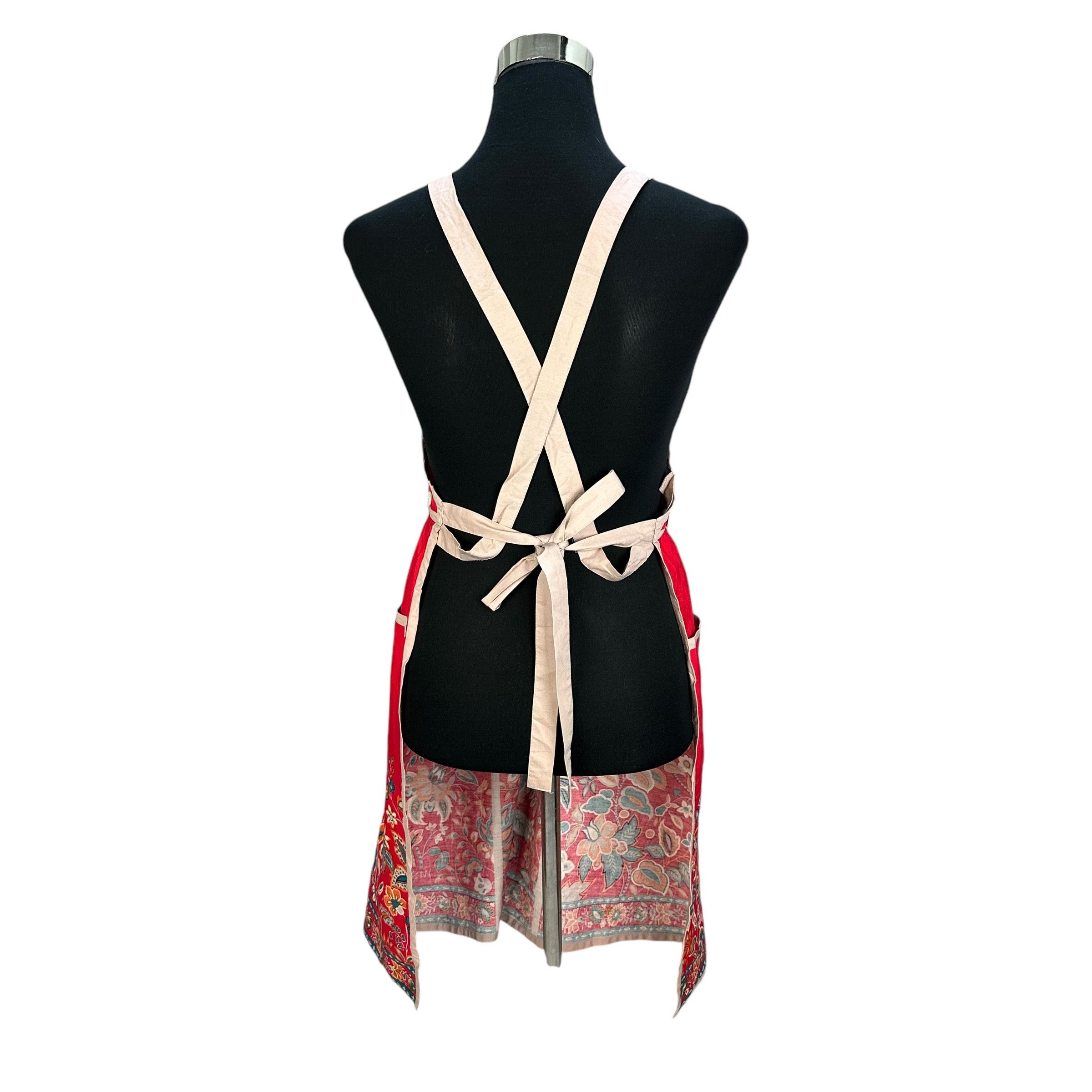 Yves Saint Laurent Yves Saint Laurent Tabliers Floral Graphics Apron #A52-1214 Size ONE SIZE - 6 Thumbnail