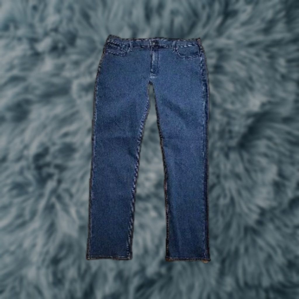 Vintage Paul Fredrick Jeans 42" X 34" Blue Cotton Blend Stretch NWT Size US 42 / EU 58 - 1 Thumbnail