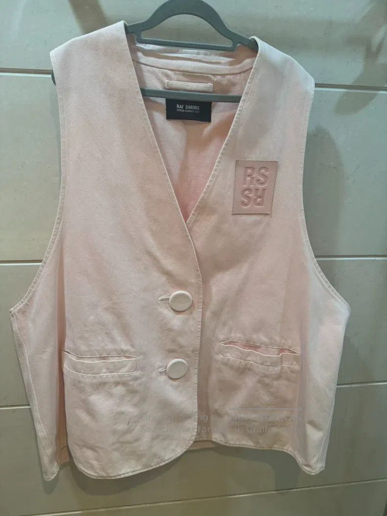 Raf Simons Raf simons size 1 22ss cowboy leather brand big button ve Size 34S - 1 Thumbnail