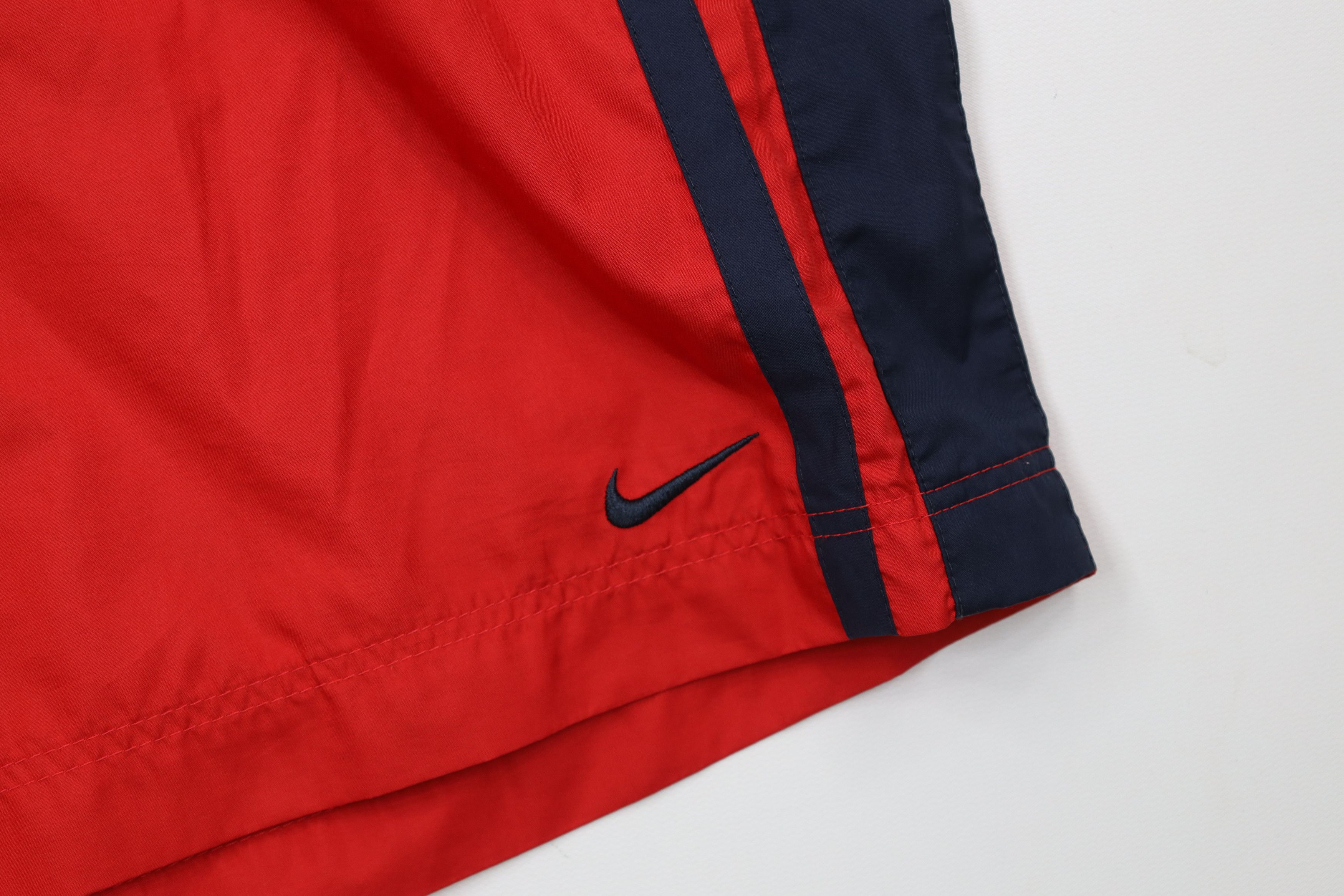 Nike AS IS Vintage Y2K Nike Mini Swoosh Striped Lined Shorts Size US 34 / EU 50 - 5 Thumbnail