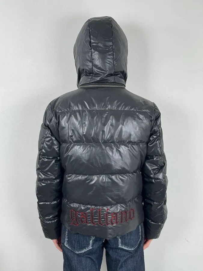 John Galliano 2010s John Galliano Black Hooded Puffer Jacket Size US M / EU 48-50 / 2 - 4 Thumbnail