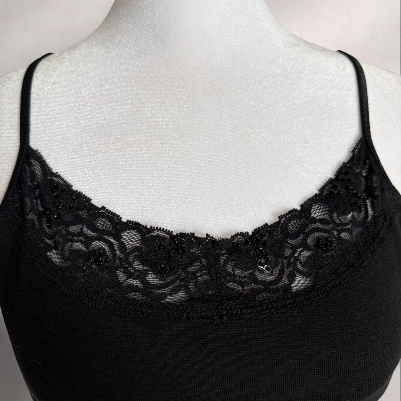 Energie Y2K Energie black lace cami top Size XL #goth #lace Size XL / US 12-14 / IT 48-50 - 3 Thumbnail