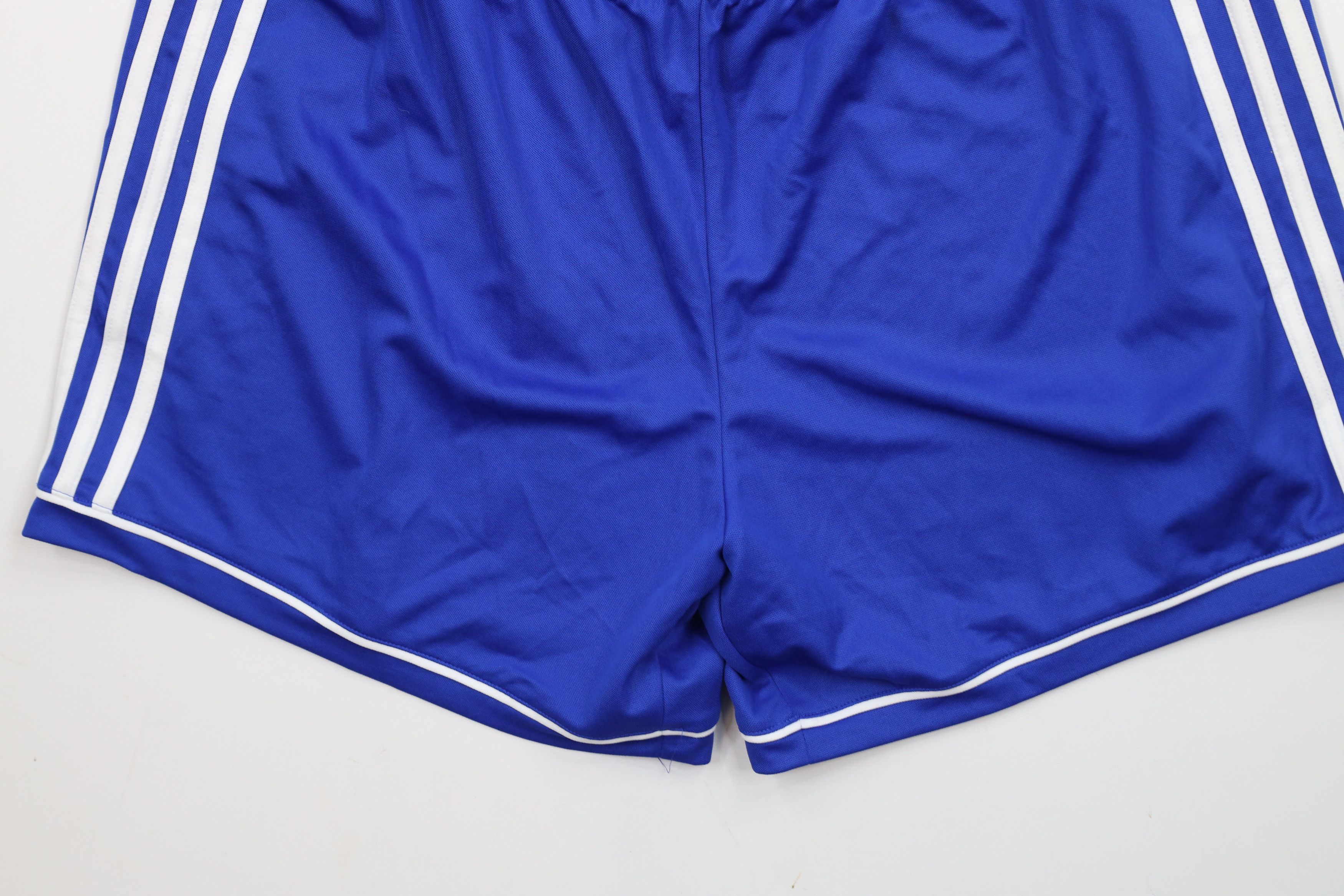 Adidas × Vintage Vintage Adidas Striped Running Soccer Shorts Royal Blue Size 34" / US 12 / IT 48 - 3 Thumbnail