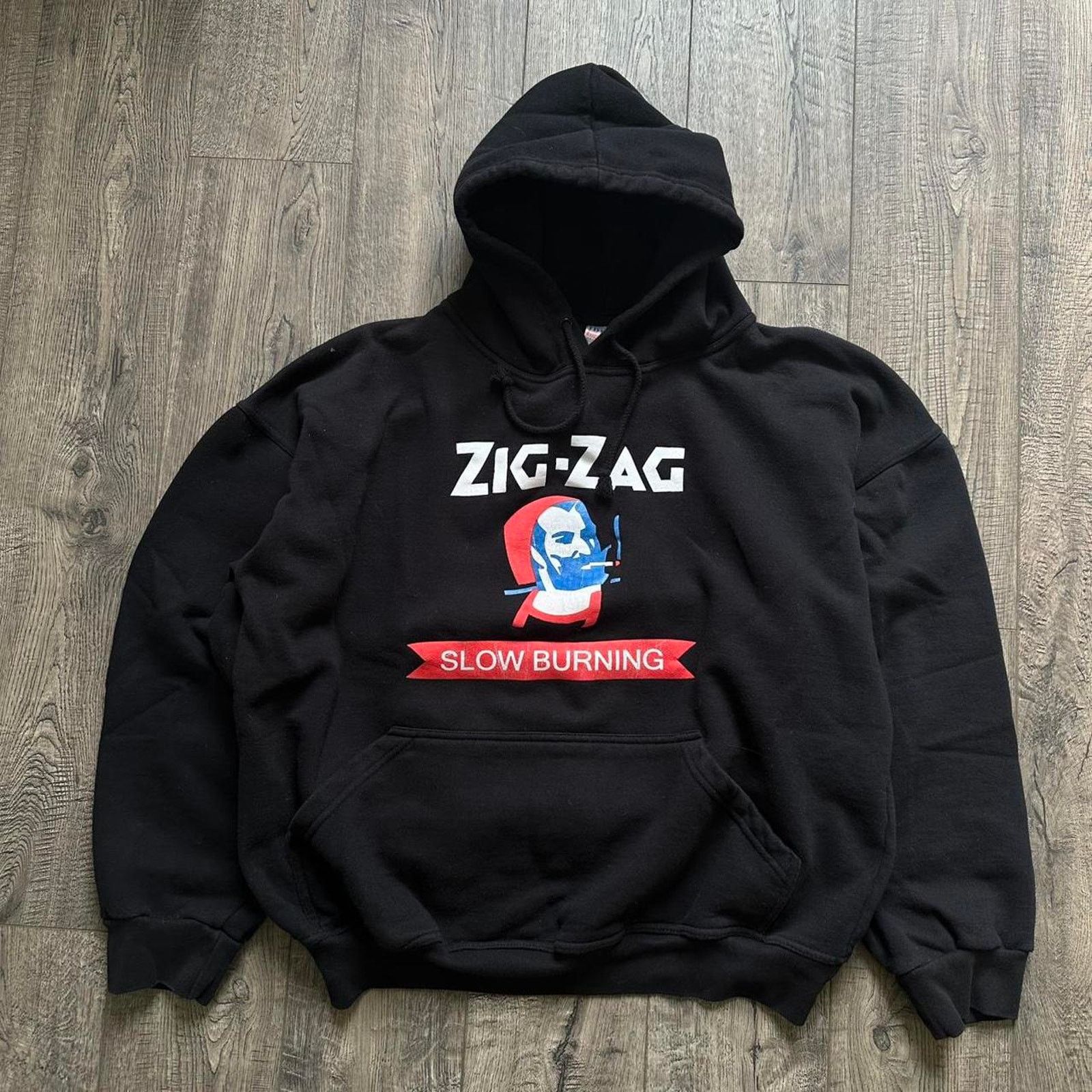Vintage Vintage Cotton Zig Zag Slow Burning Papers Hoodie Sweatshirt Size US M / EU 48-50 / 2 - 3 Thumbnail