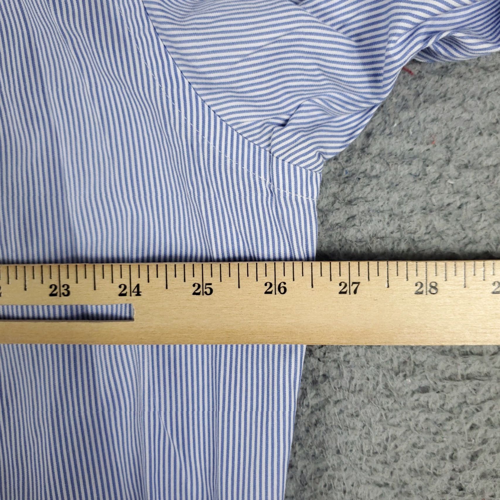 Tommy Hilfiger Tommy Hilfiger Shirt Mens XL Blue Striped Button Up Long Sleeve Cotton Collared Logo Casual Mens Size US XL / EU 56 / 4 - 5 Thumbnail