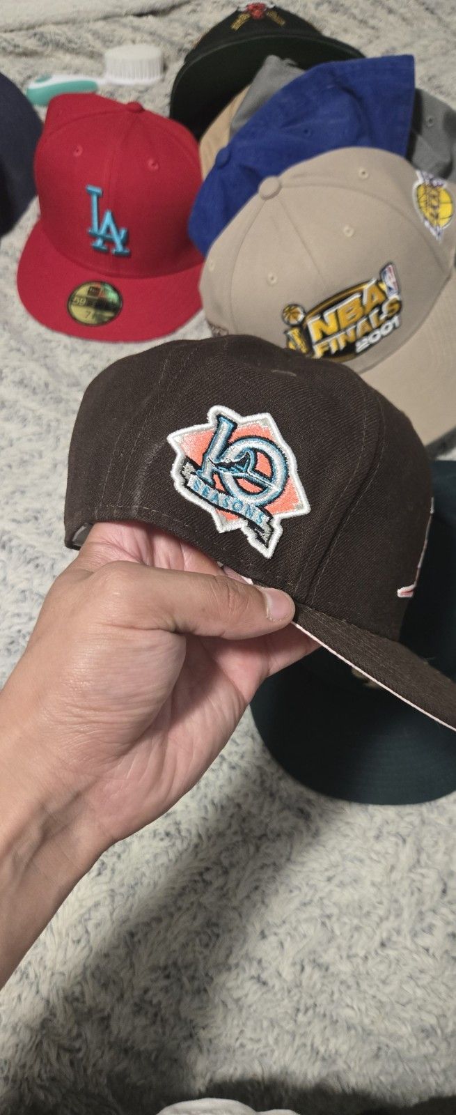 New Era Tampa Bay Rays Mocha fitted 7 1/8 Size ONE SIZE - 2 Thumbnail