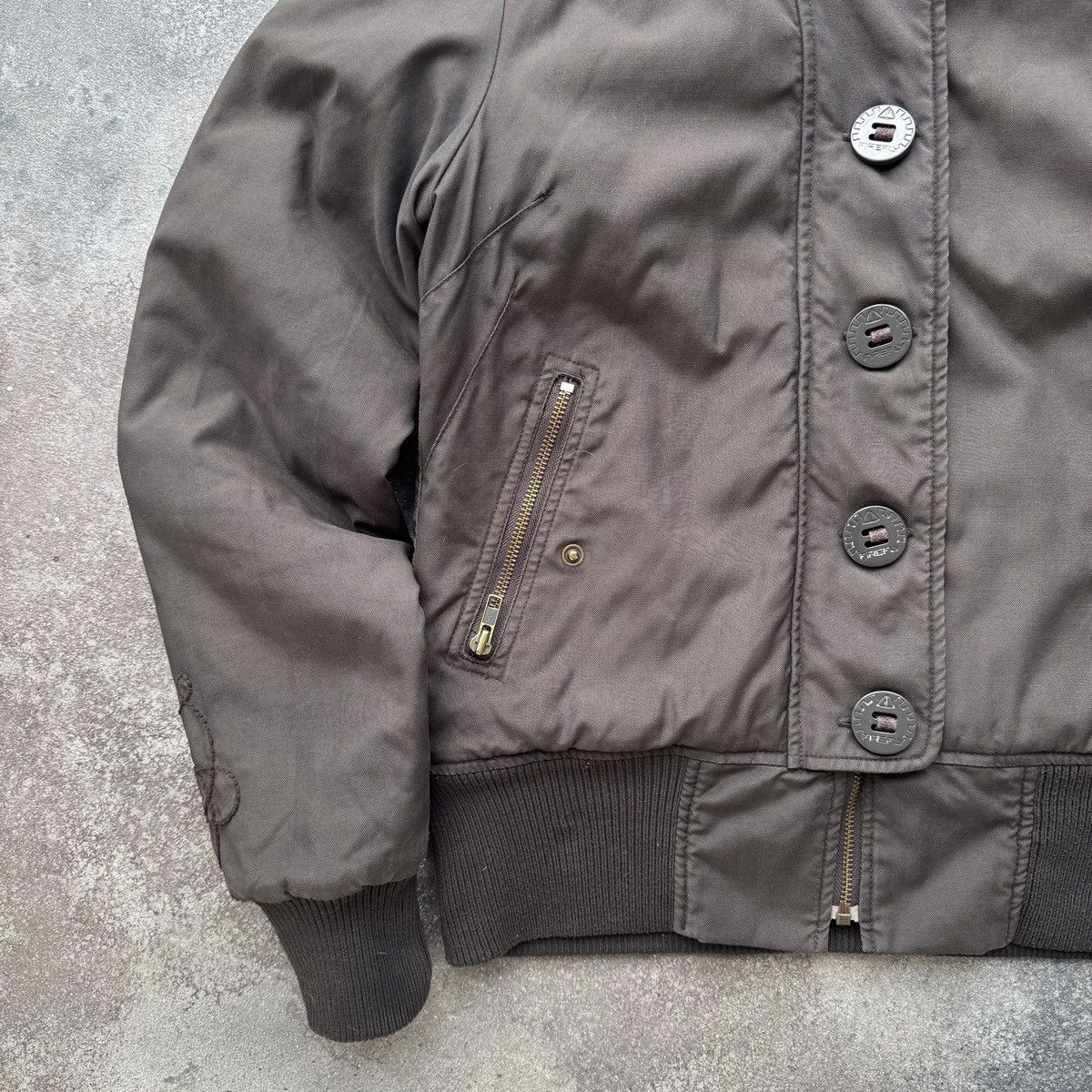 Hysteric Glamour Japan Style Vintage Faux Fur Lined Y2K Utility Bomber Jacket Size M / US 6-8 / IT 42-44 - 8 Thumbnail