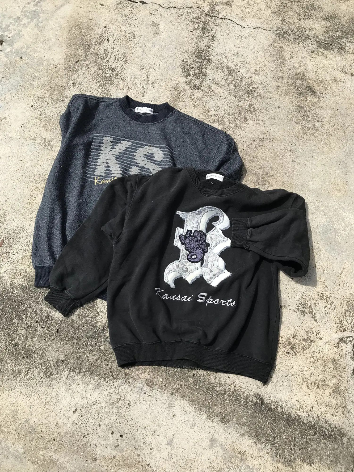 Kansai Yamamoto Yamamoto Big Logo Crew Shirts Size US M / EU 48-50 / 2 - 2 Thumbnail