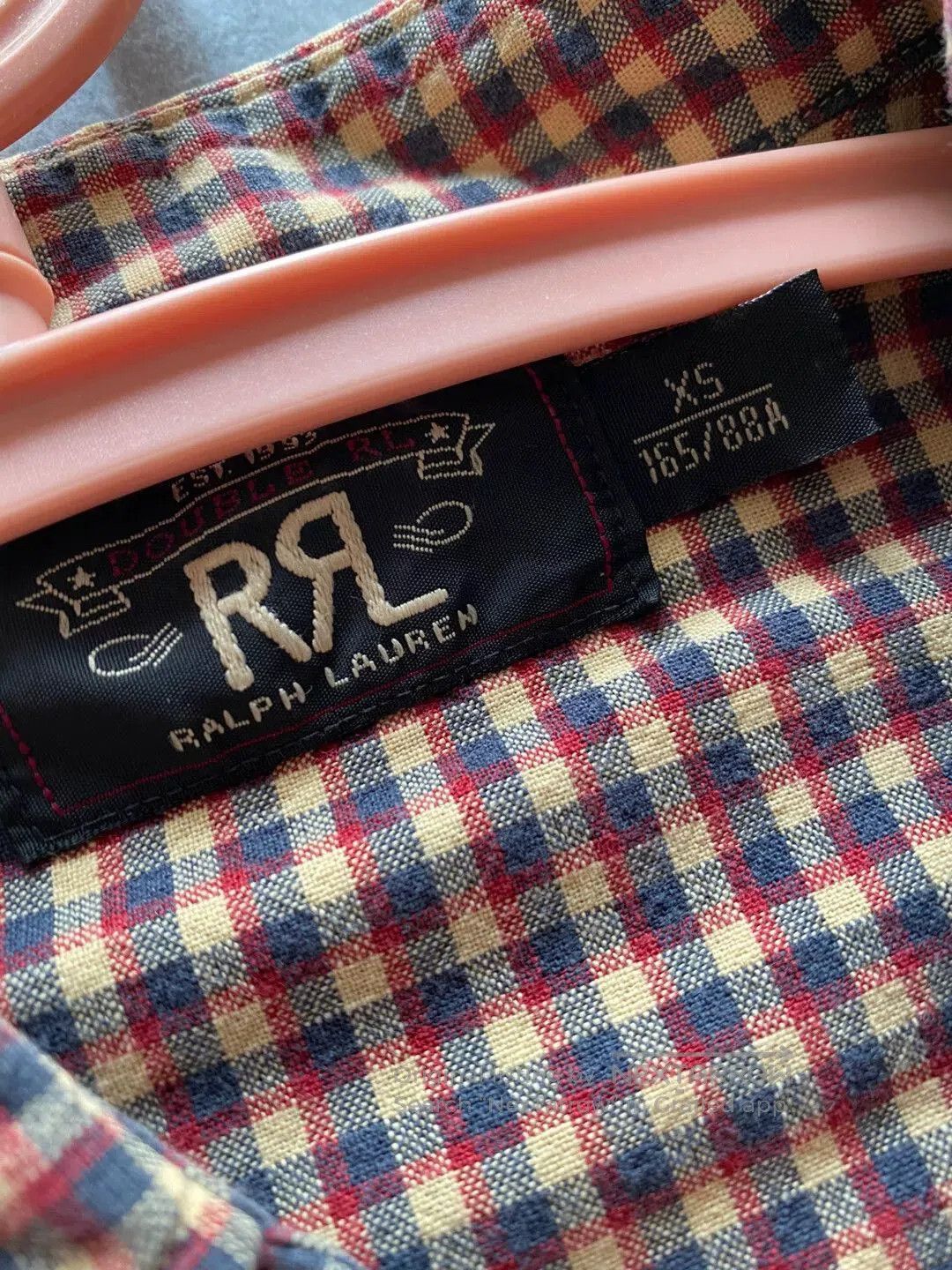 RRL Ralph Lauren rrl long sleeve checkered shirt in brown. Size US XS / EU 42 / 0 - 3 Thumbnail
