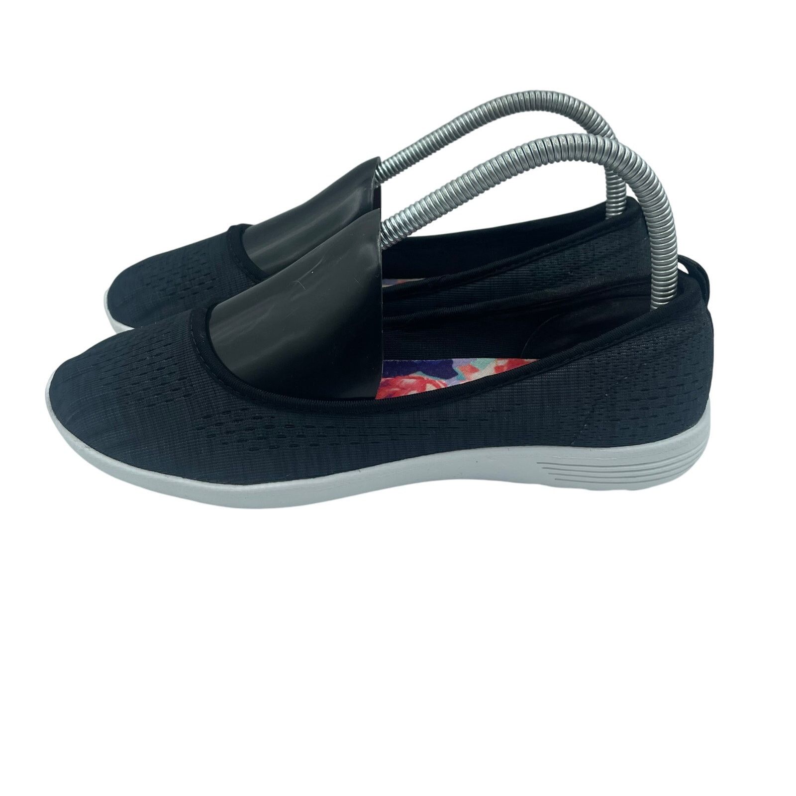 SKECHERS Skechers Follow Me Flats Shoes Slip On Black White Women 7.5 Size US 7.5 / IT 37.5 - 3 Thumbnail