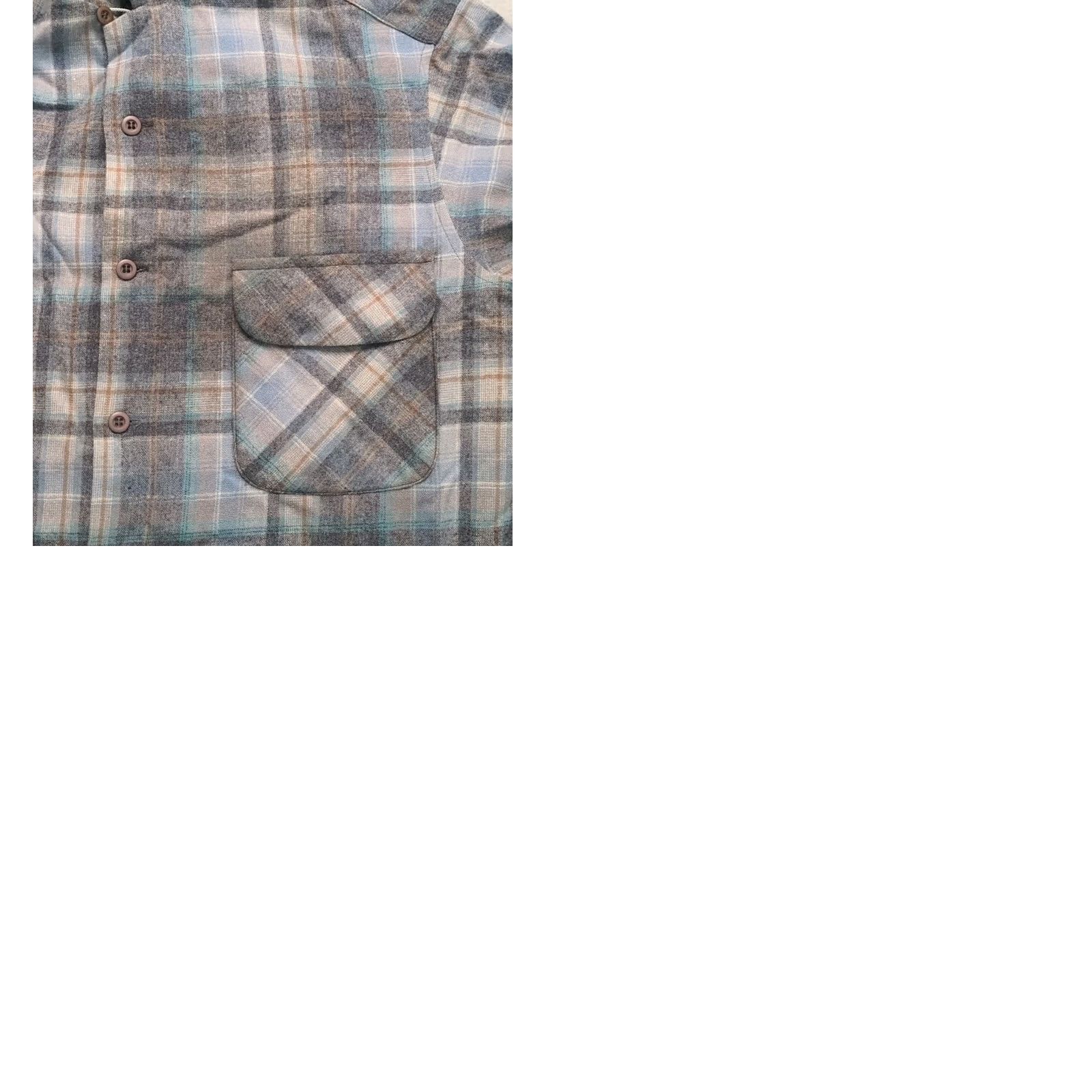 Pendleton VINTAGE Pendleton Wool Board Shirt Large L Plaid Button-Up Shirt Loop Collar Flap Pocket USA Made Mens Size US L / EU 52-54 / 3 - 9 Thumbnail