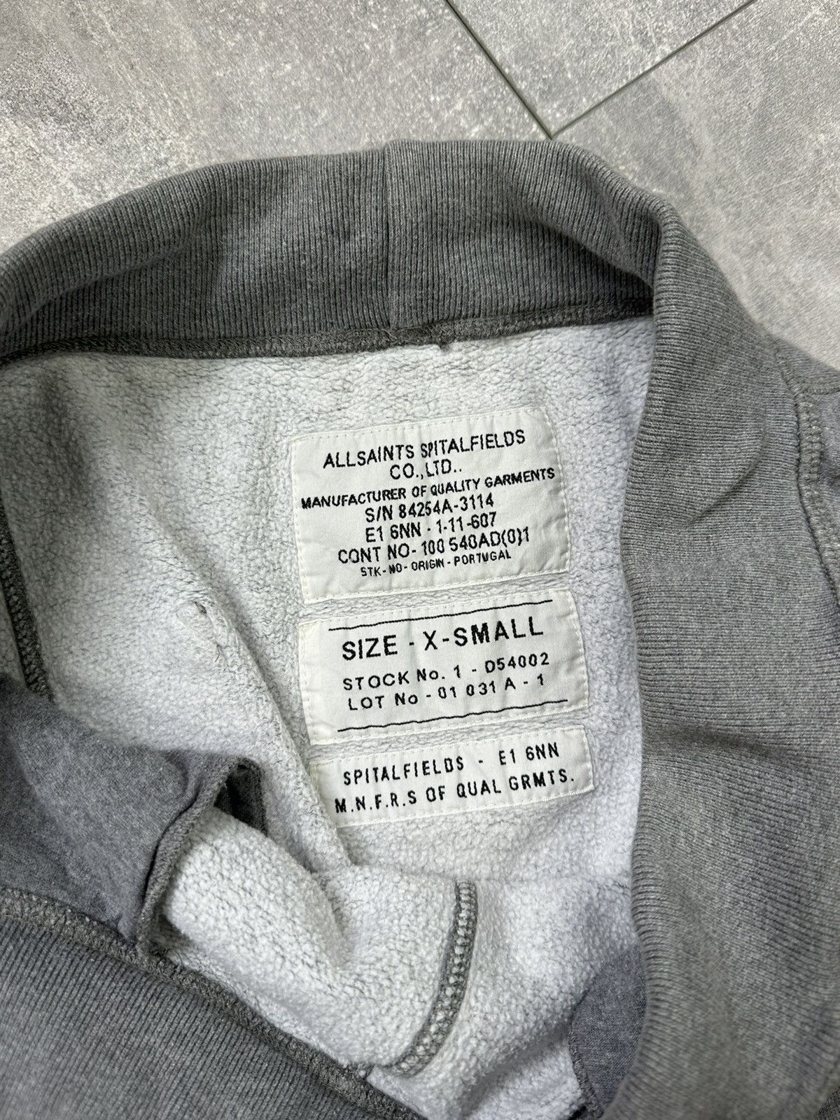 Allsaints Allsaints Japanese Grey Oversized Cotton Pants Size US 29 - 7 Thumbnail