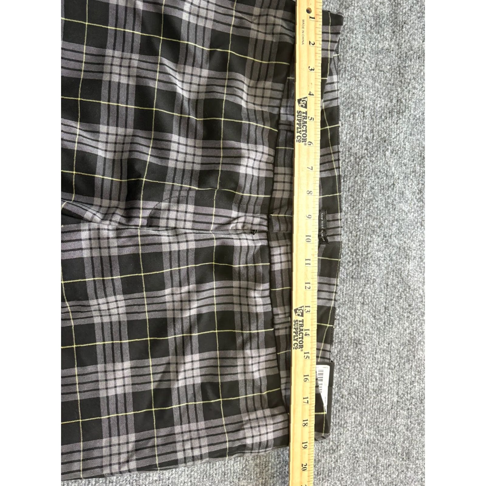 Worthington Worthington Pants Womens 16 Black Combo Plaid Low Rise Slim Fir Slim Leg NEW Size 38" / US 16 / IT 52 - 3 Thumbnail