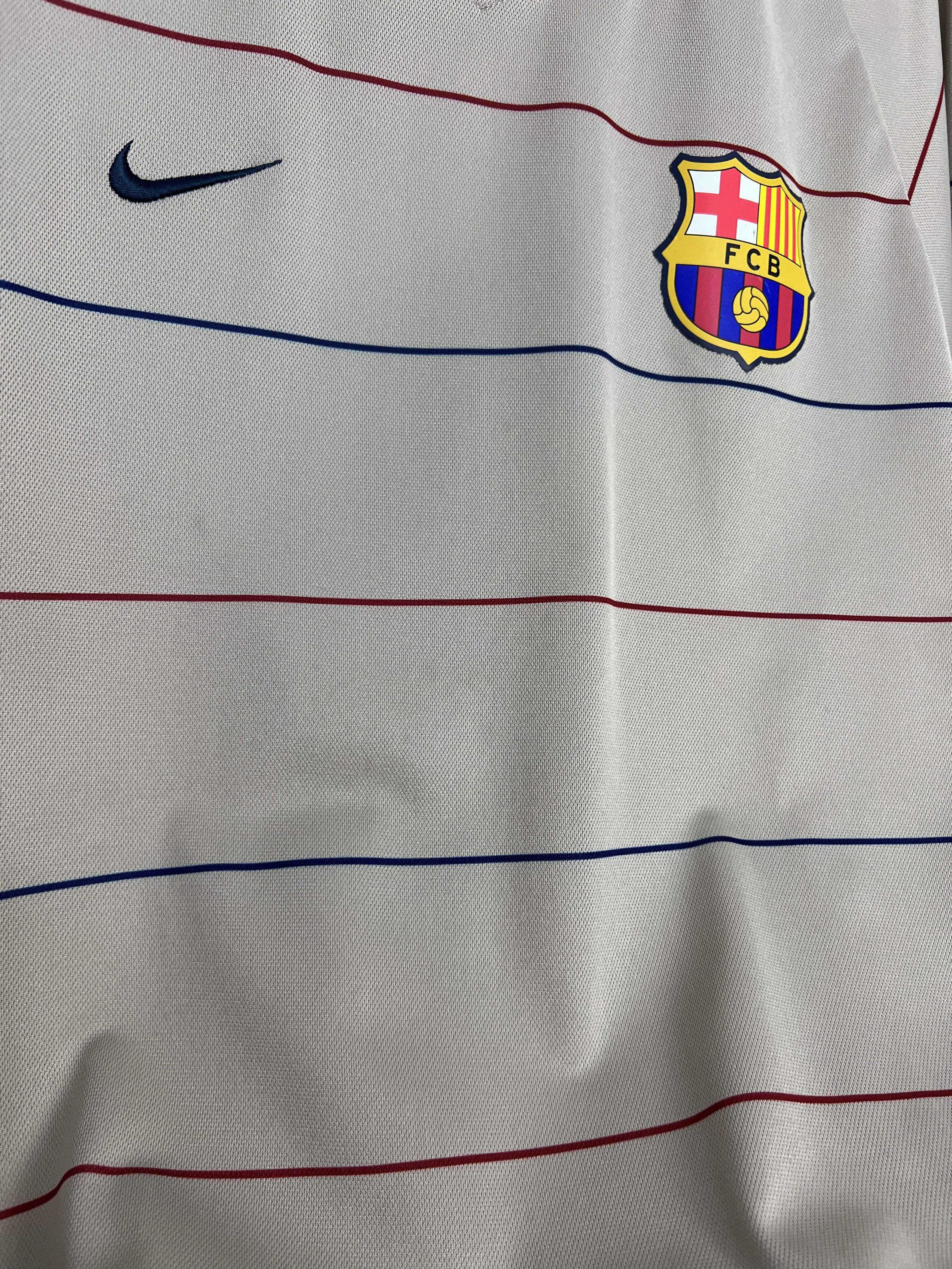 Nike Barcelona football shirt Soccer #7 Larsson Jersey Trikot Size US M / EU 48-50 / 2 - 9 Thumbnail