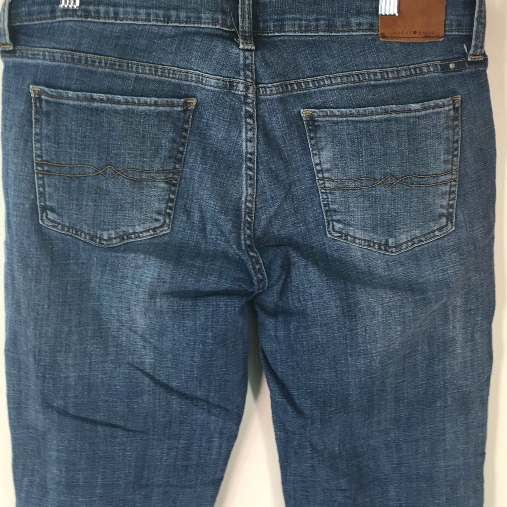 Lucky Brand Lucky Brand Womens Handcrafted Jeans Low Rise Blue Crop Denim Size 10/30 34X26 Size 32" / US 10 / IT 46 - 4 Thumbnail