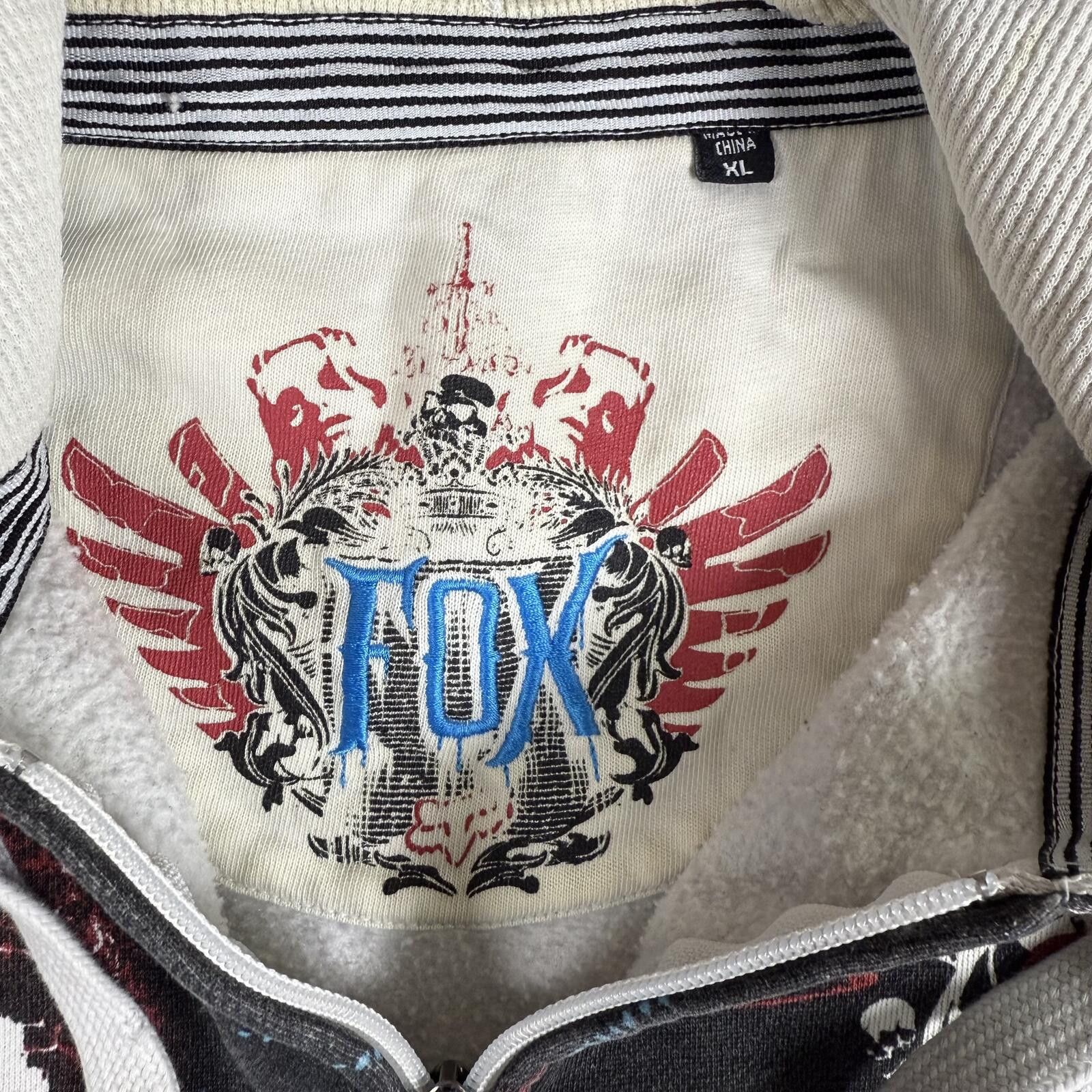 Fox Racing Y2K Fox Racing Thermal Lined Zip Hoodie XL Size US XL / EU 56 / 4 - 3 Thumbnail