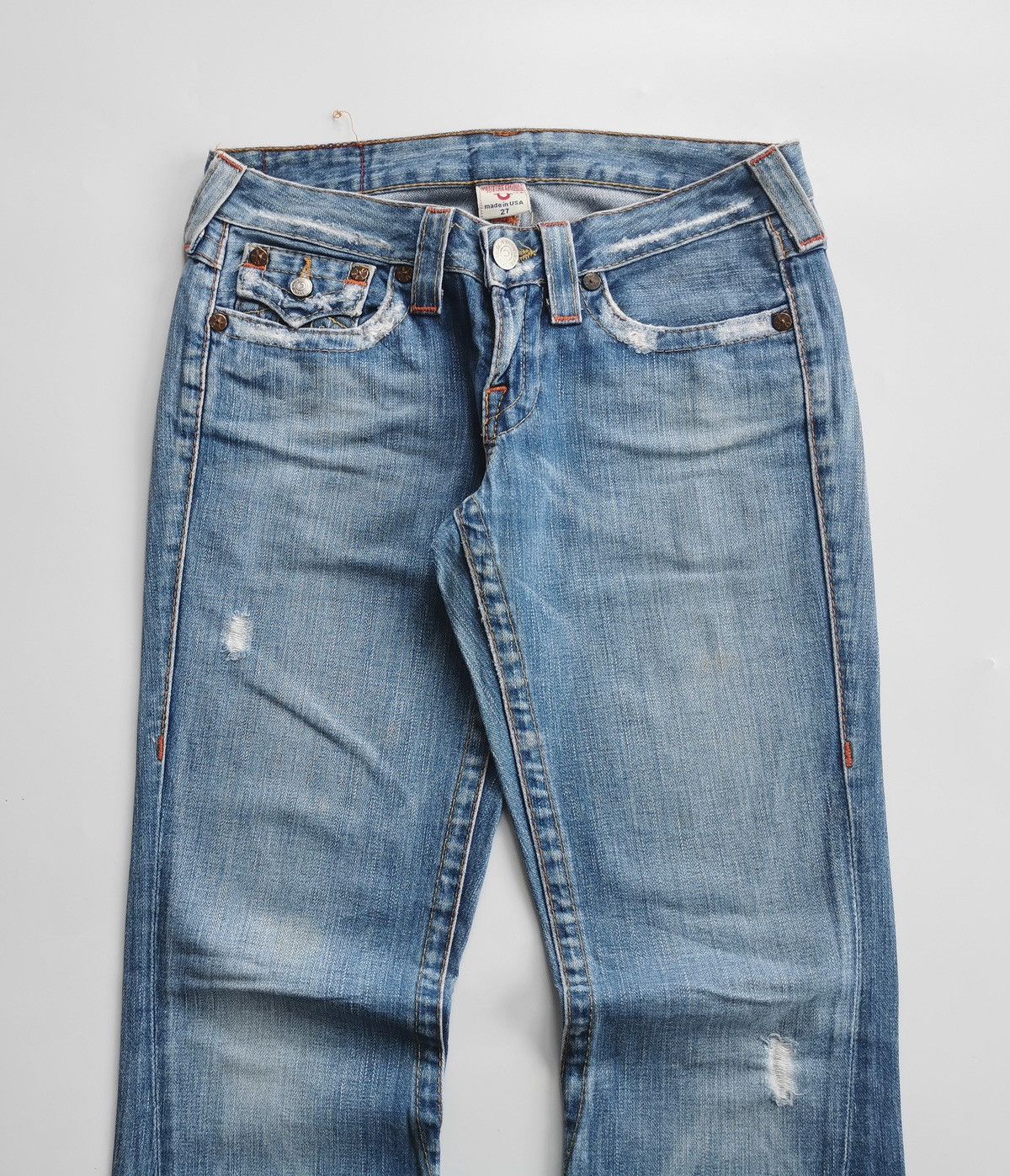 True Religion True Religion Bootcut Joey Light Blue Jeans Size 29" - 2 Thumbnail