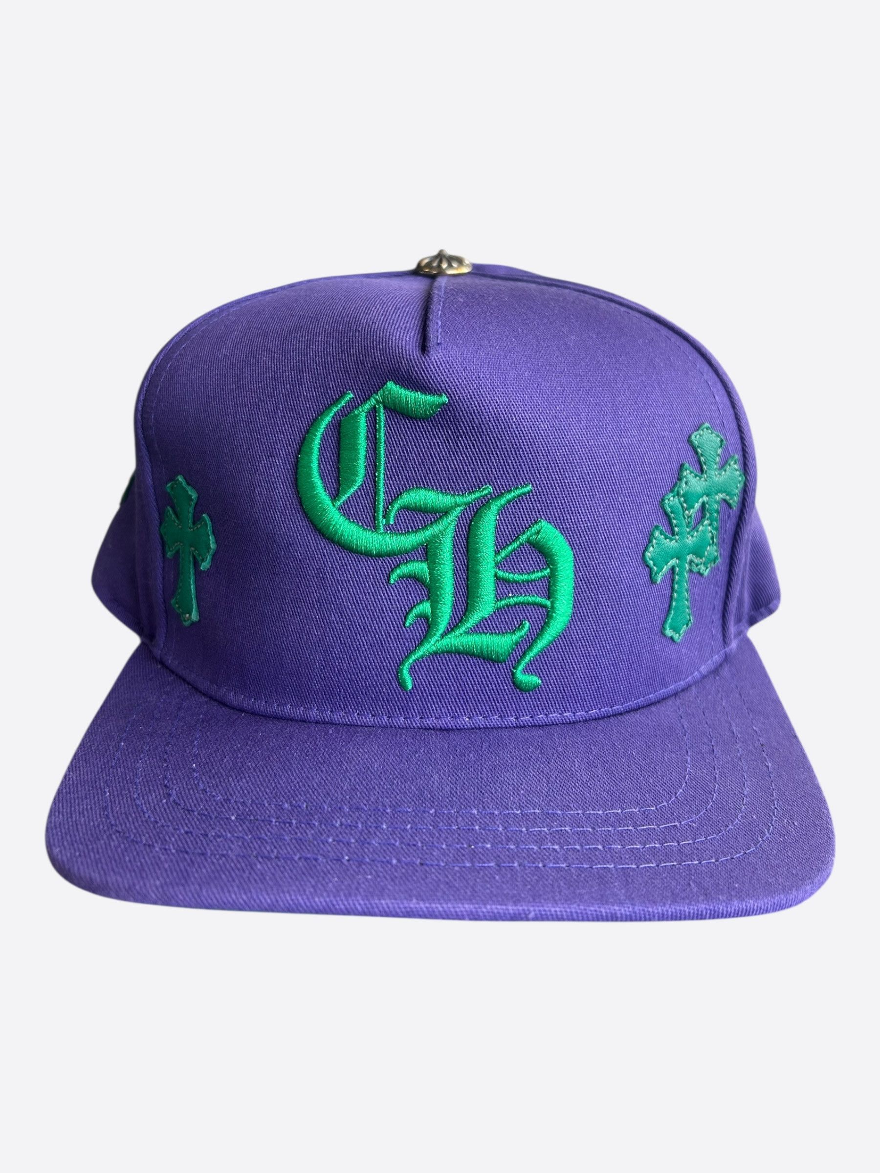 Chrome Hearts Chrome Hearts Purple & Green Cross Patch Hat Size ONE SIZE - 1 Thumbnail